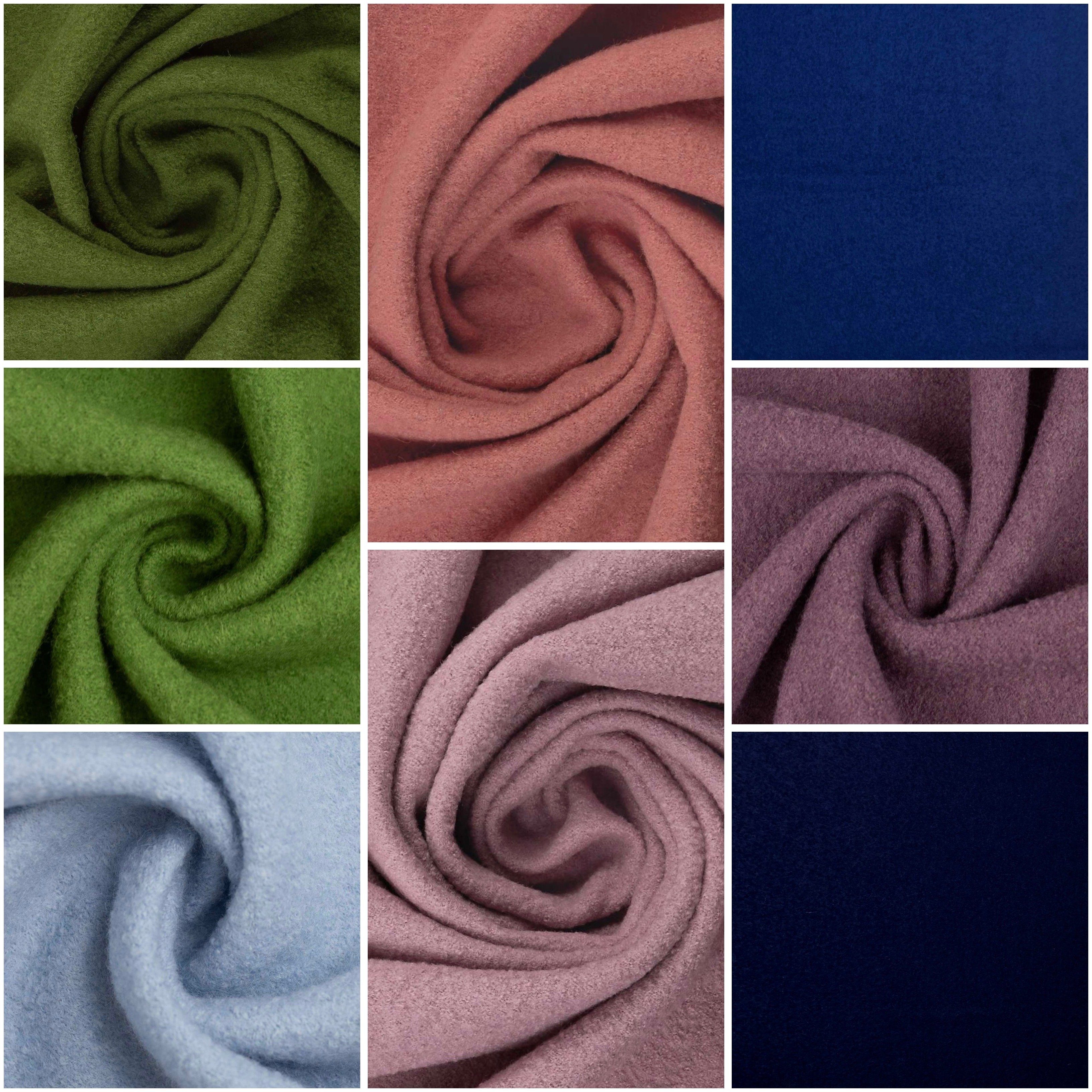 Swafing Stoff Wollwalk Walkstoff, gekochte Wolle, UNI, 8 versch. Farben, SWAFING, beim Kauf mehrer Anzahlen werden diese am Stück geschnitten