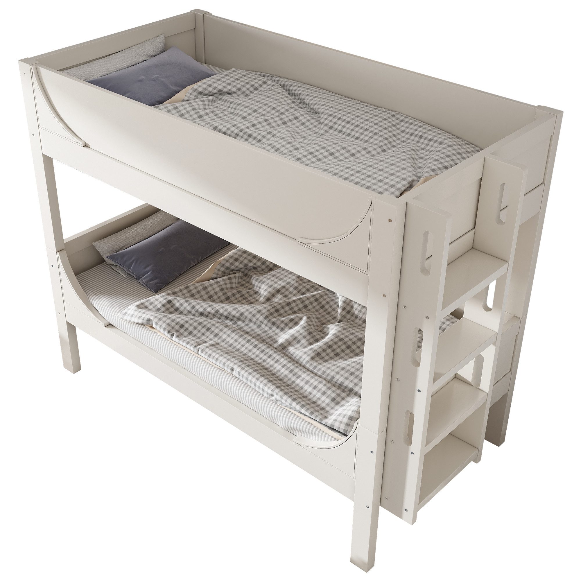 ANYSUN Etagenbett Ideal für kleine Räume, 2 Schlafplätze (Set, Bett), 2 Liegeflächen, mit Leiter
