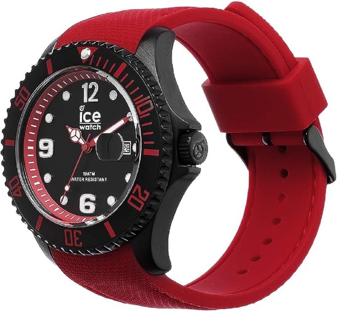 Ice-Watch ICE Steel Black Blue Red – Orologio Uomo Con Cinturino In Silicone Nero – Cassa 40 Mm, Collezione ICE Steel - 2