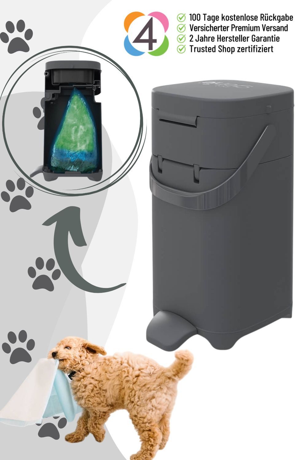 Hundetoilette Hundekot-Entsorgungssystem