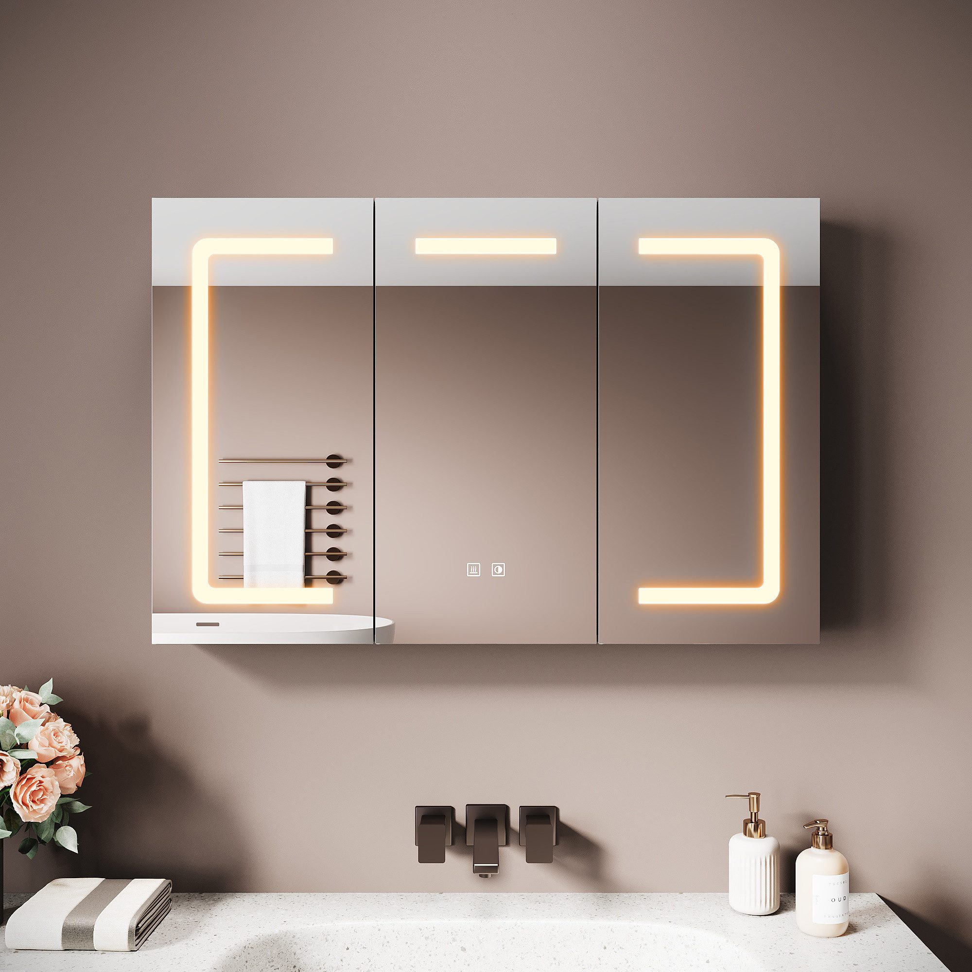 SONNI Spiegelschrank Badezimmerspiegelschrank, Spiegelschrank Badezimmer mi günstig online kaufen