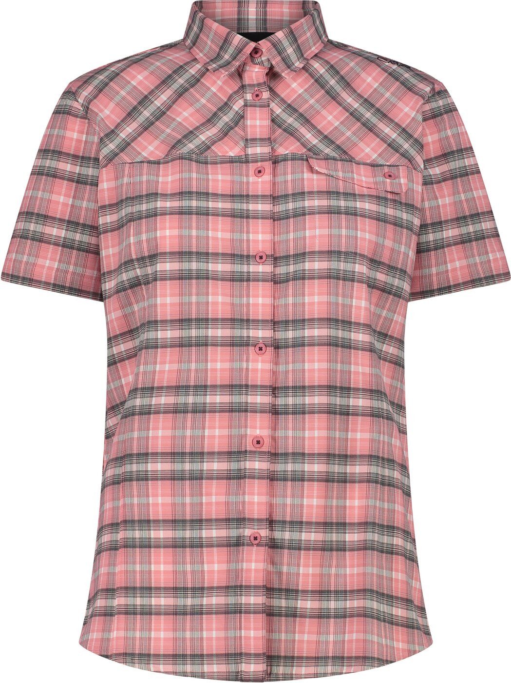 CMP Funktionsbluse WOMAN SHIRT ORCHIDEA-ANTRACITE-BIANCO