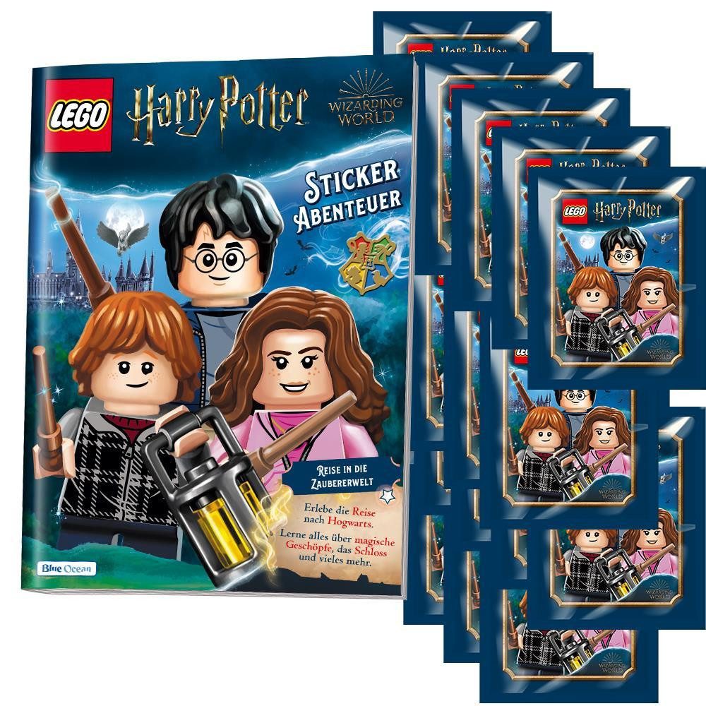 Harry Potter Sammelkarte LEGO Harry Potter Reise in die Zauberwelt Sticker 1 Album + 20 Tüten