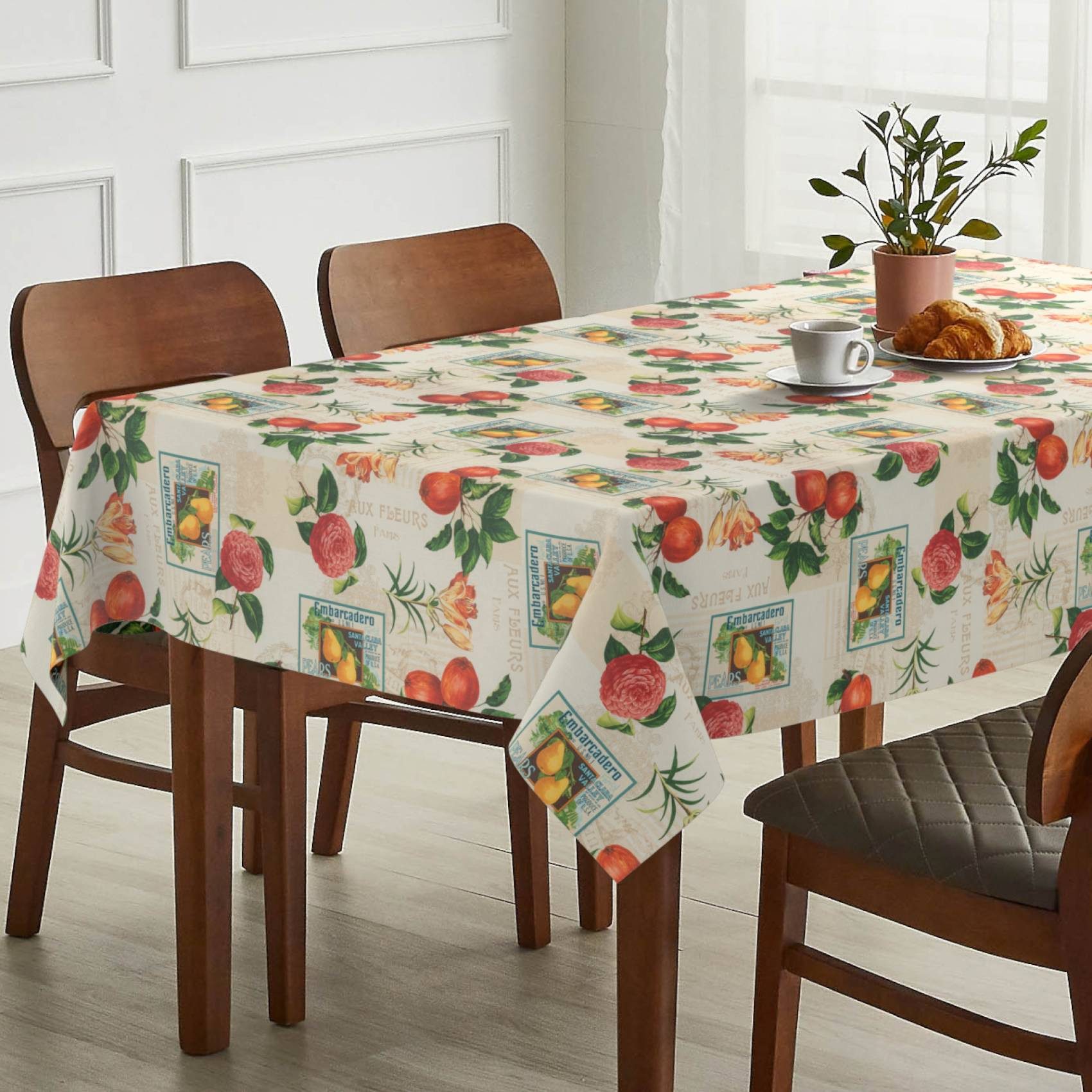 ANRO Tischdecke Stoff Digitalprint Tischtuch EasyClean ACRYL Beschichtet Tischwäsche (Einzelstück 1-tlg), auch als Gartentischdecke - ACRYL Beschichtet