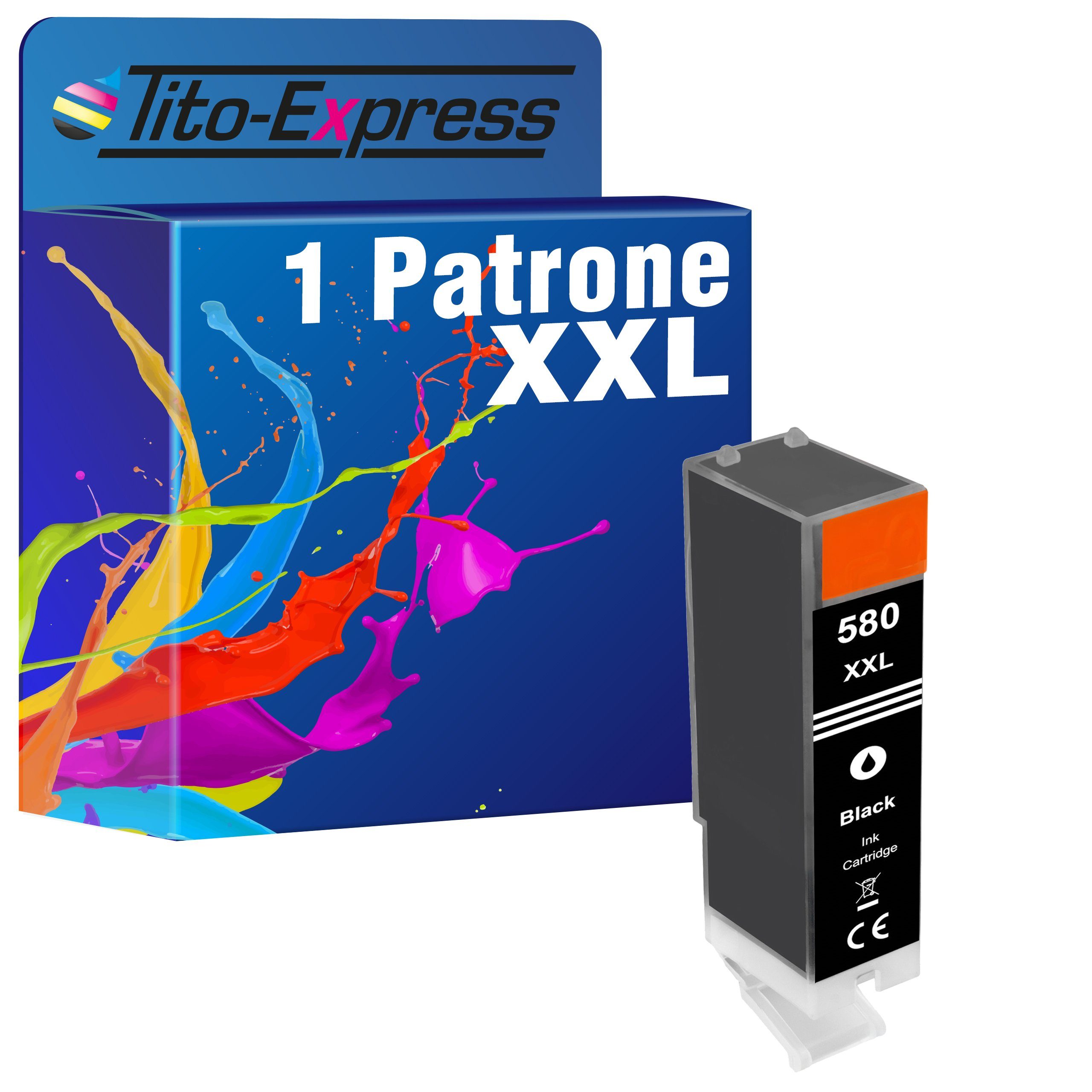 Tito-Express ersetzt Canon PGI-580 PGI580 XXL CLI-581 XXL Black Tintenpatrone (für Pixma TR8550 TS6350 TR8550 TS705 TS6150 TS6250 TR8500 TS8350)