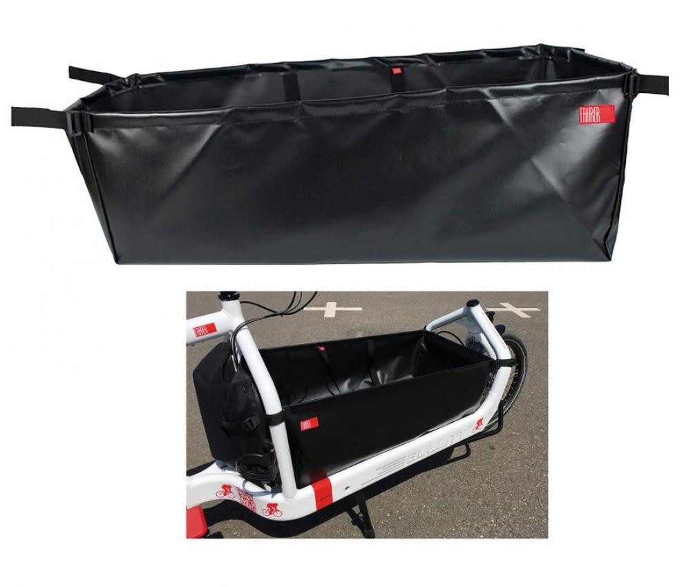 Fahrer Fahrradrucksack Fahrer Ladeflächentasche Bowl für Bullitt Cargobikes, schwarz
