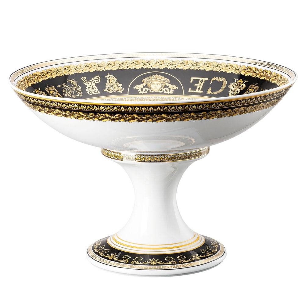 Versace Etagere by Rosenthal Schale auf Fuß Virtus Gala Black (35cm)