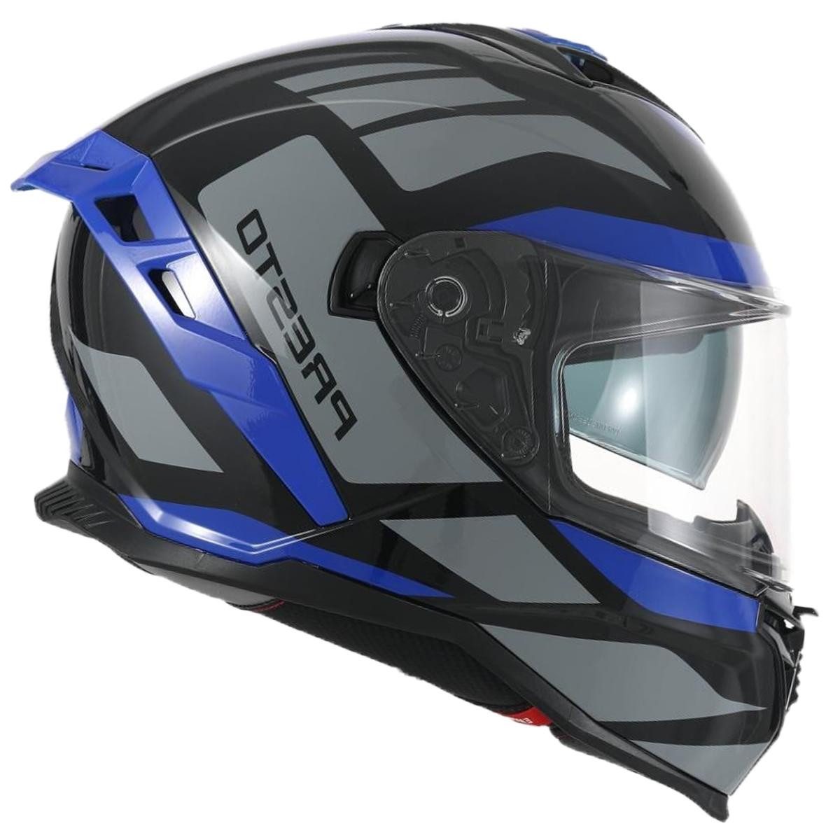 Vito Helmets Motorradhelm VITO PRESTO Integralhelm mit integriertem Sonnenvisier und ECE R 22-06, ECE R 22-06, integrierte Sonnenbrille, Pinlock Vorbereitung