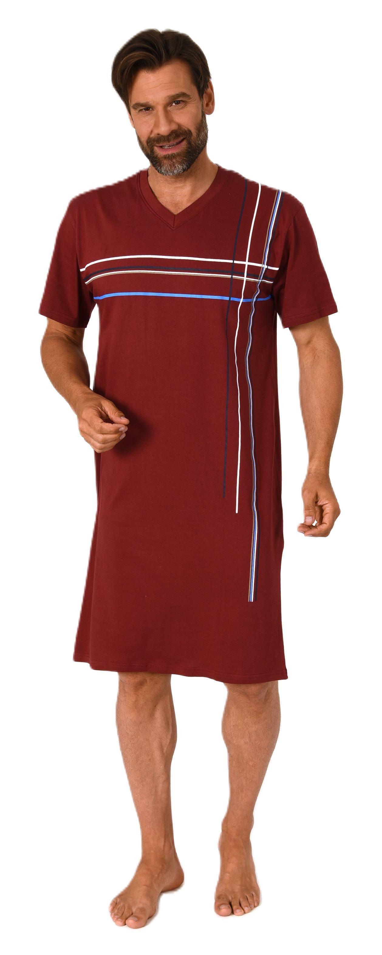 Normann Pyjama Normann Herren kurzarm Nachthemd günstig online kaufen