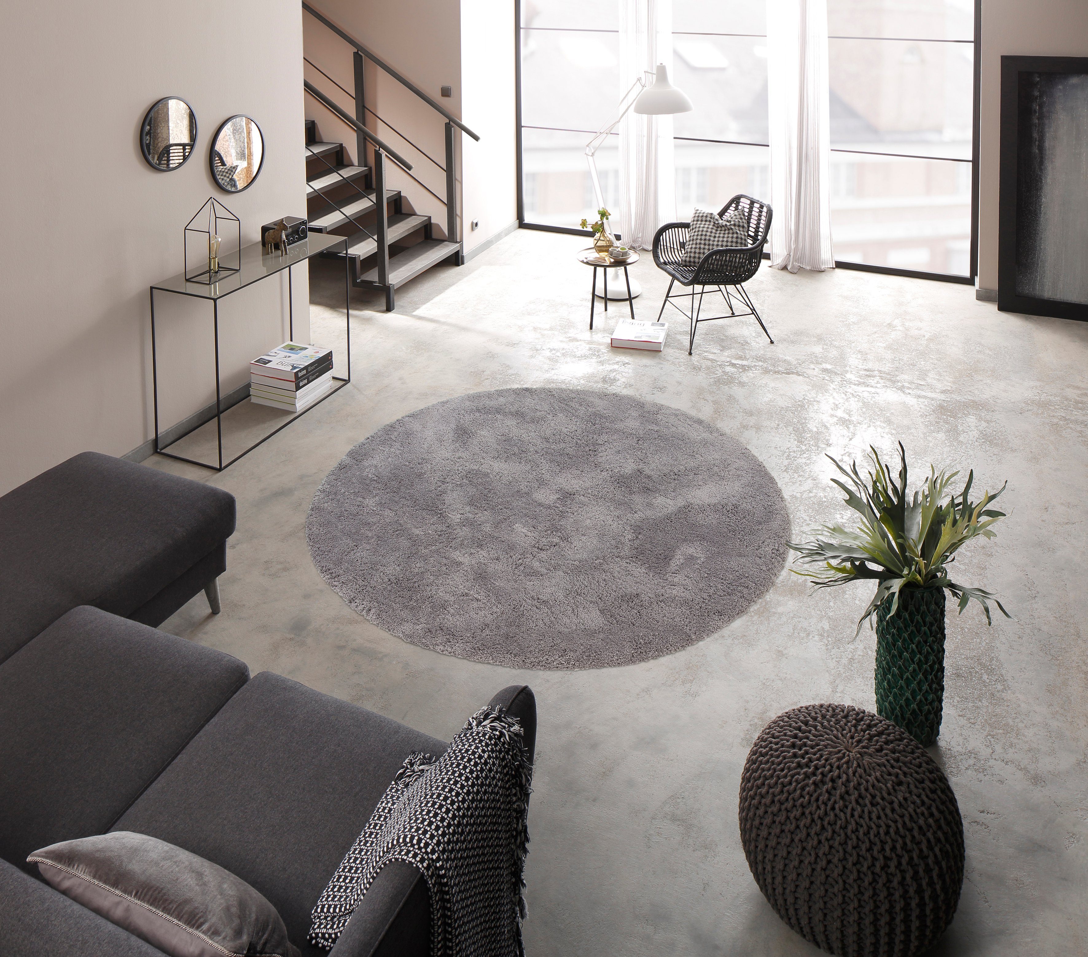 my home Teppich Desner, Hochflor Teppiche, günstig online kaufen