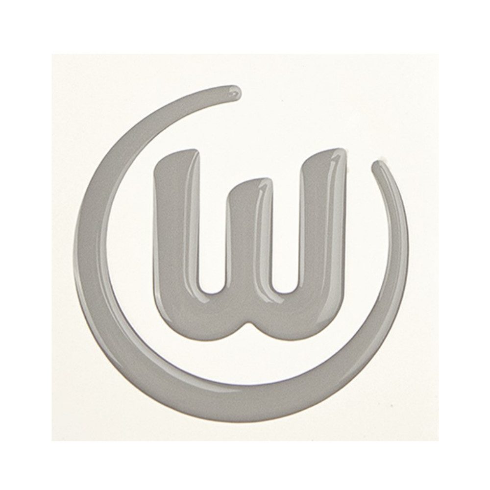 VfL Wolfsburg Aufkleber VfL Wolfsburg Autoaufkleber silber 3D-Logo