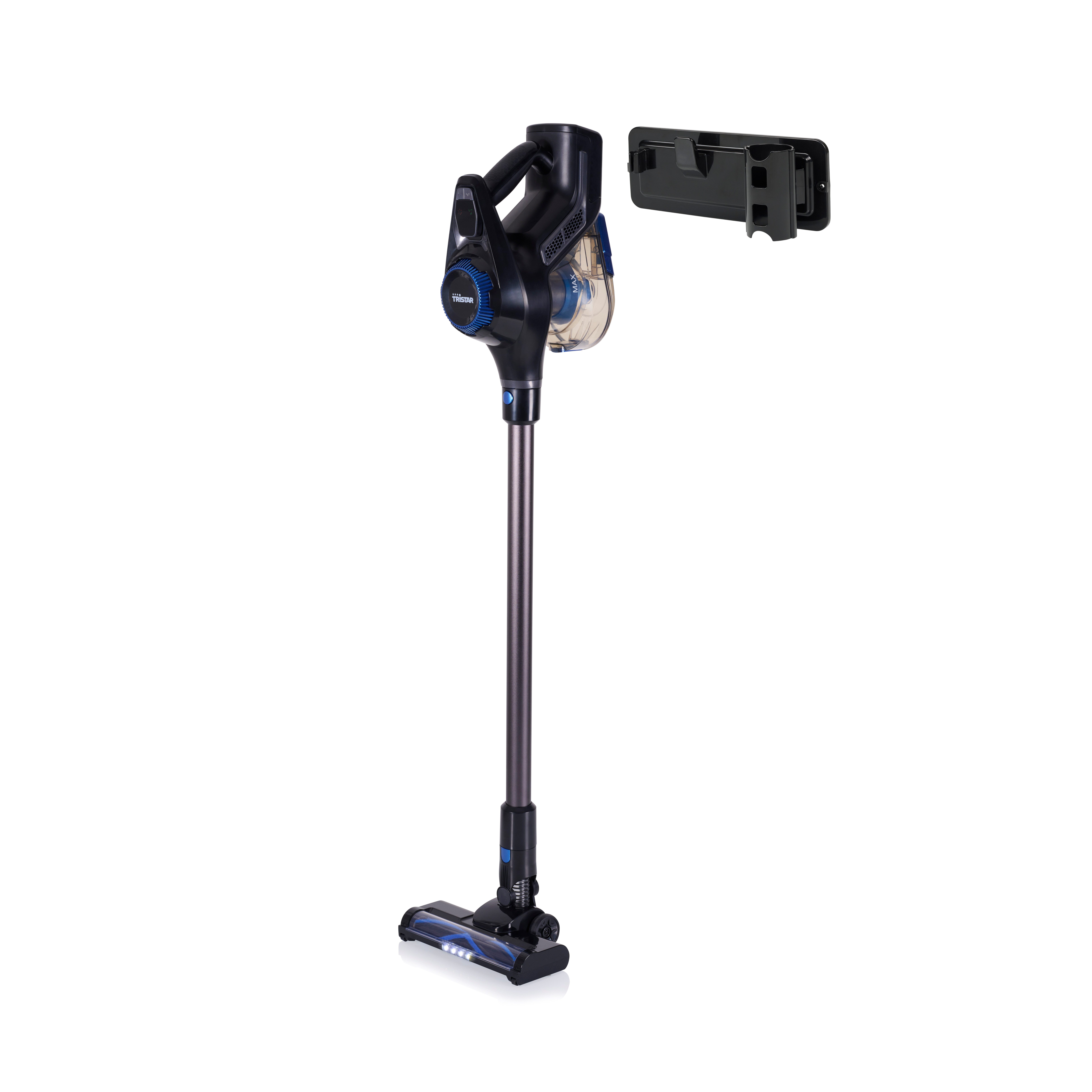 Tristar Akku-Hand-und Stielstaubsauger SZ-2390, 250 W, beutellos, 2-in-1, 23 kPa Saugleistung, 40 Min, LED-Beleuchtung, HEPA-Filter