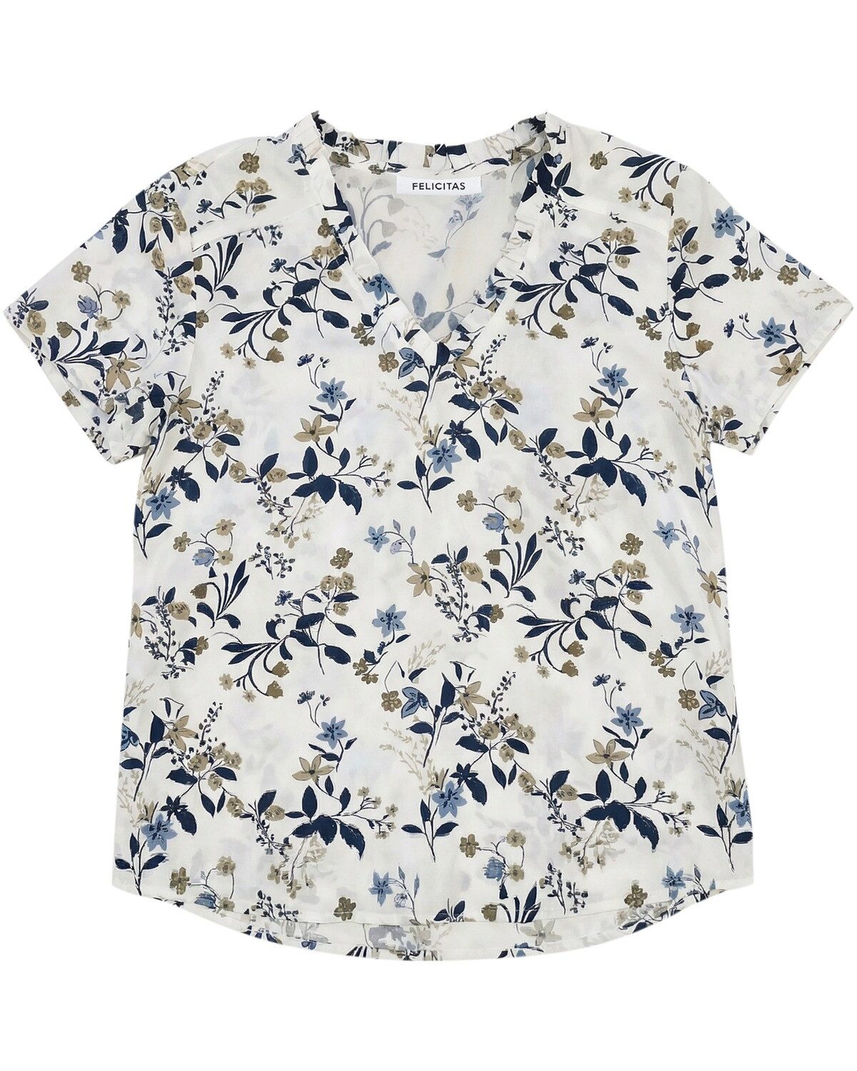 FELICITAS Blusenshirt Halbarm-Blusenshirt Bernadette