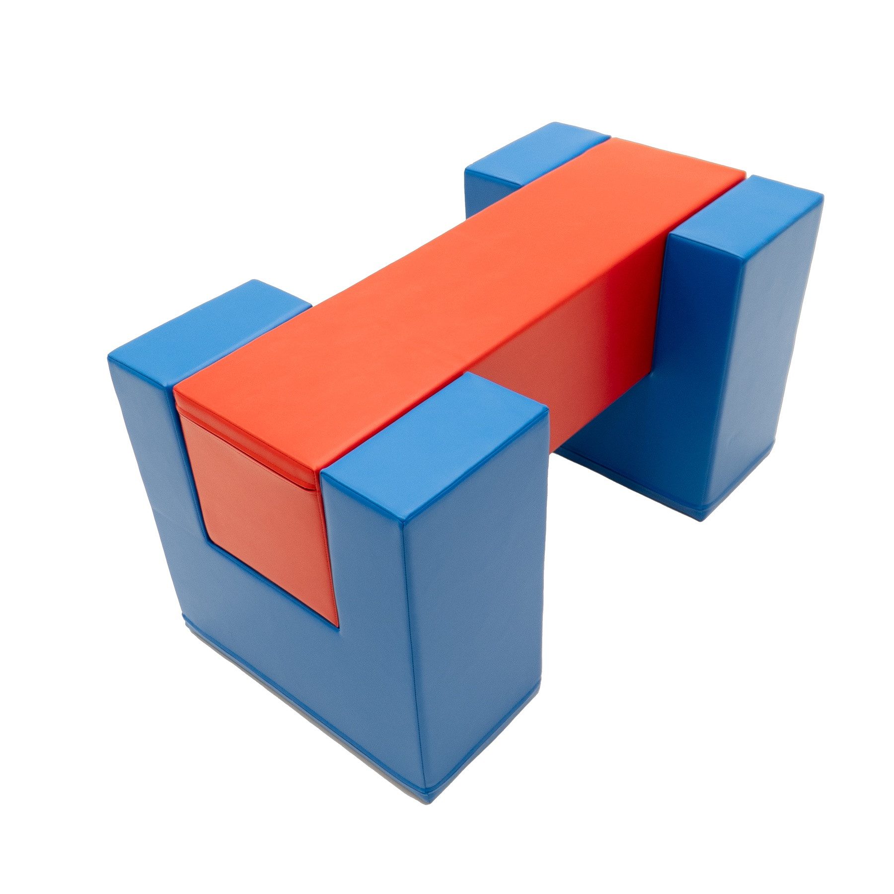 IGLUSoftplay IGLU SET Balance Bridge 3 Beige/Grau - Balance-Brücke aus Schaumstoff Spielbauklötze, Material: Polyethylen-Schaumstoff, Altersempfehlung: 1–10 Jahre