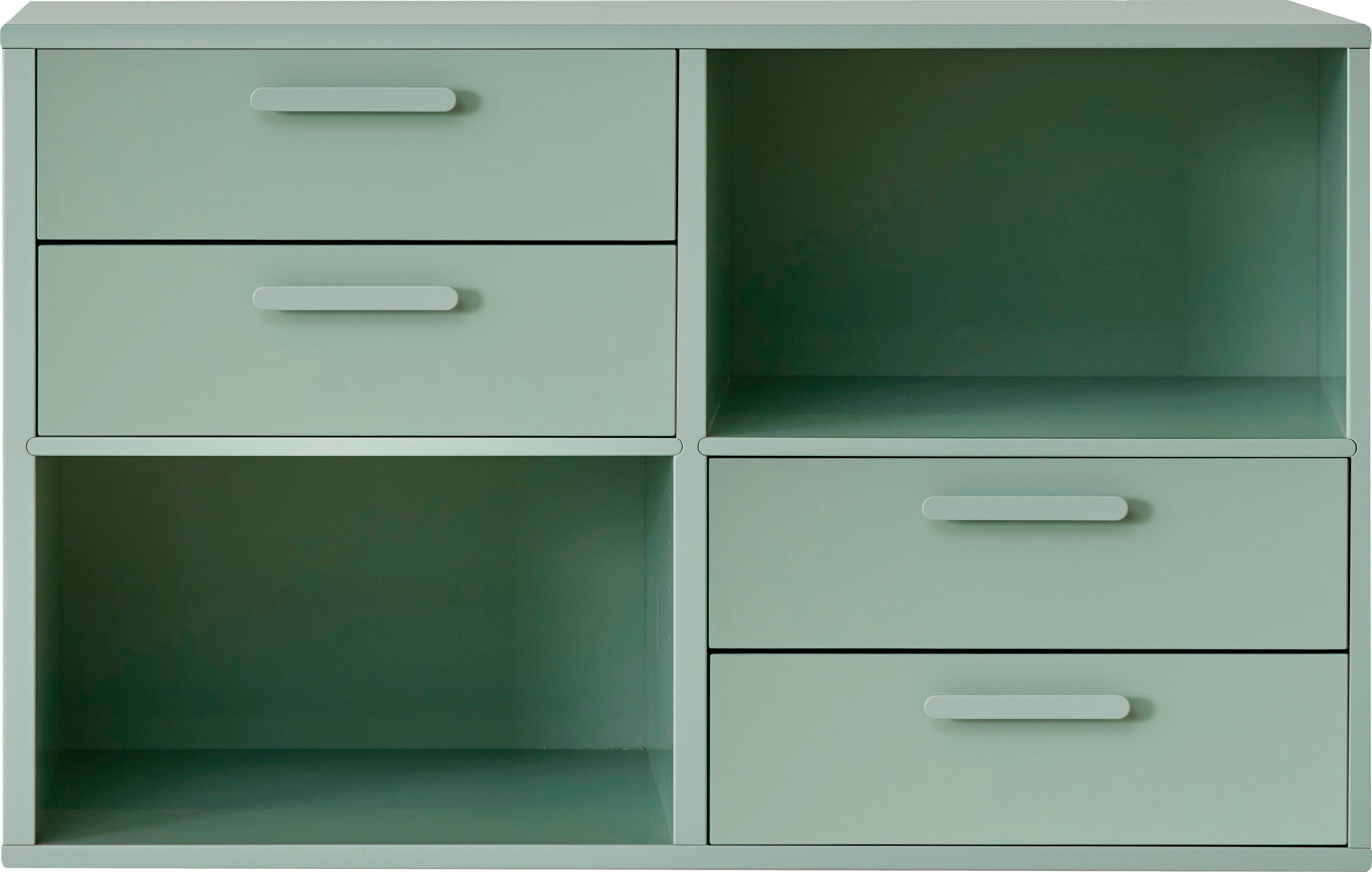 Schubladen, cm, mit Furniture by flexible Breite 88,6 Möbelserie Regal Hammel, 4 Keep Hammel