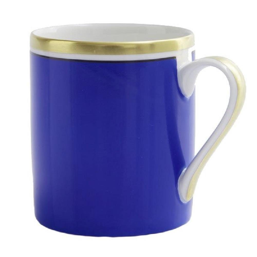 Reichenbach Tasse Kaffeebecher mit Henkel Colour Königsblau Gold