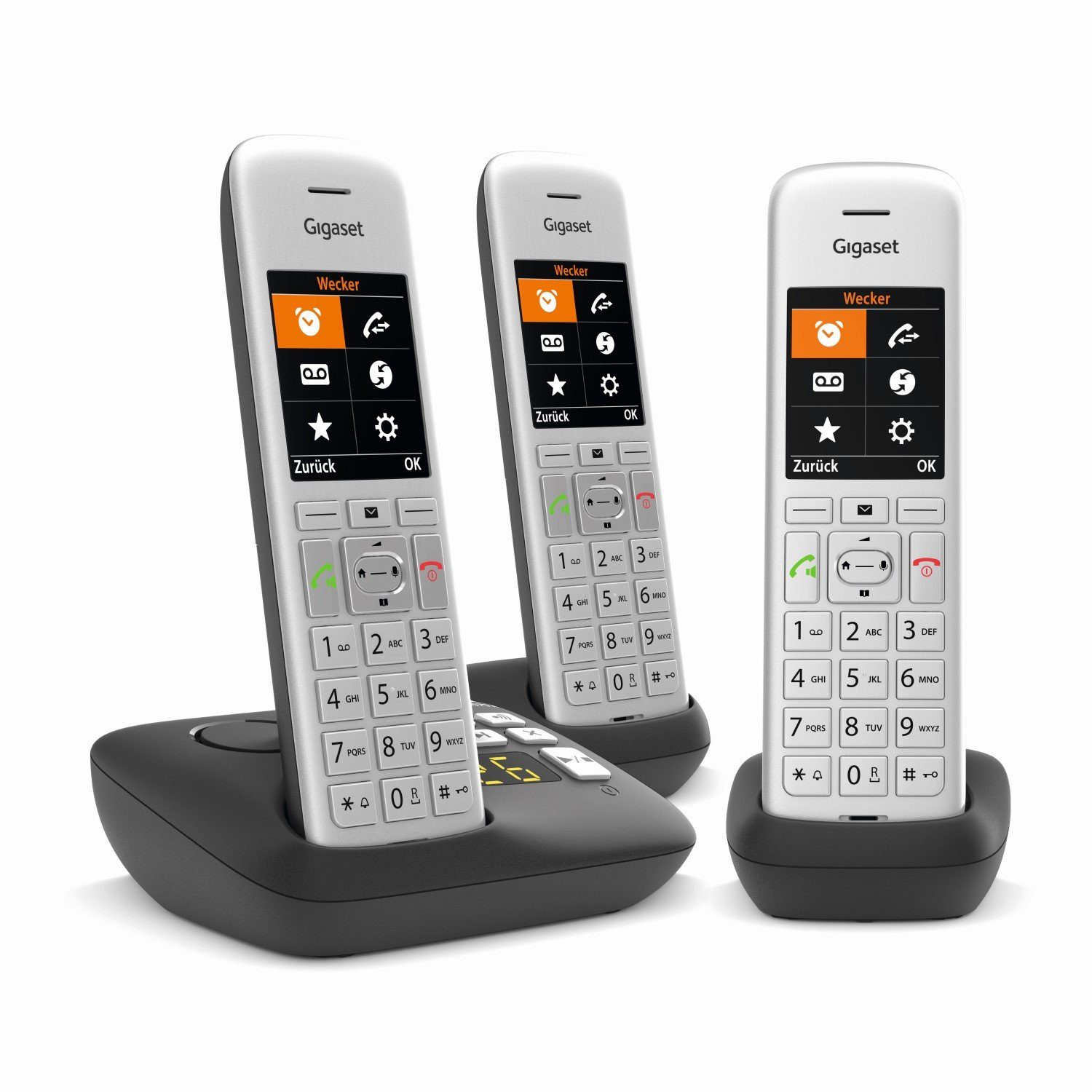 Gigaset CE 575A Festnetztelefon (Freisprechfunktion, Hörgeräte kompatibel)