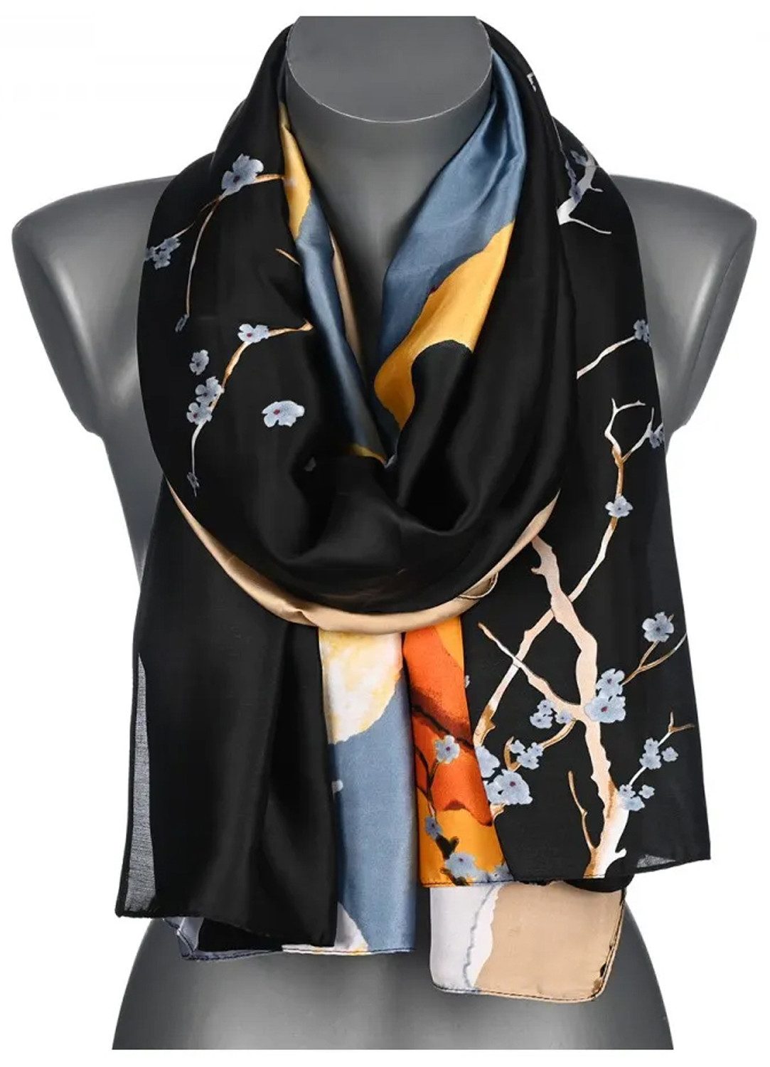 chic4home Schal Color Flow, (1-St. 1-teilig), sommerlicher Damen Schal mit buntem Muster