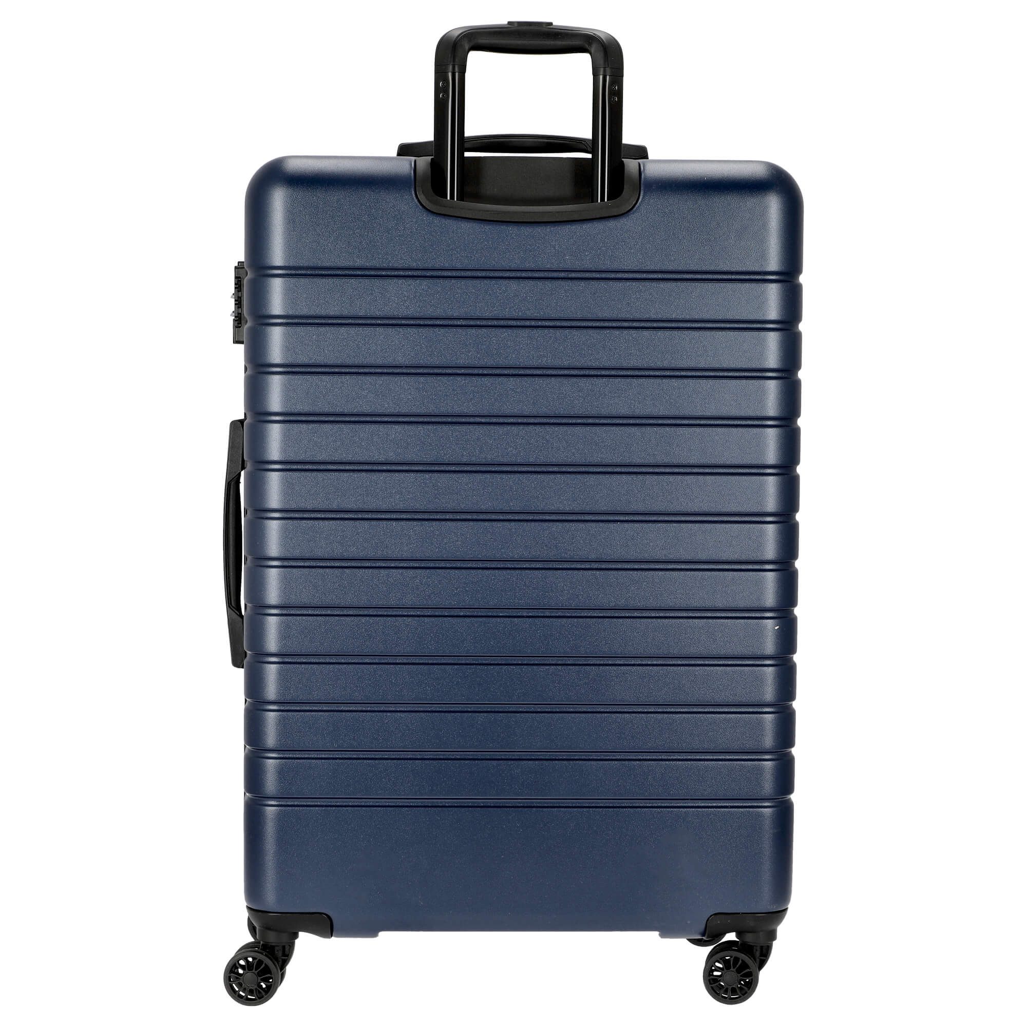 SOMKO Kofferset Line - 4-Rollen-Trolley Set 3tlg. (navy), 4 Rollen Rollen
