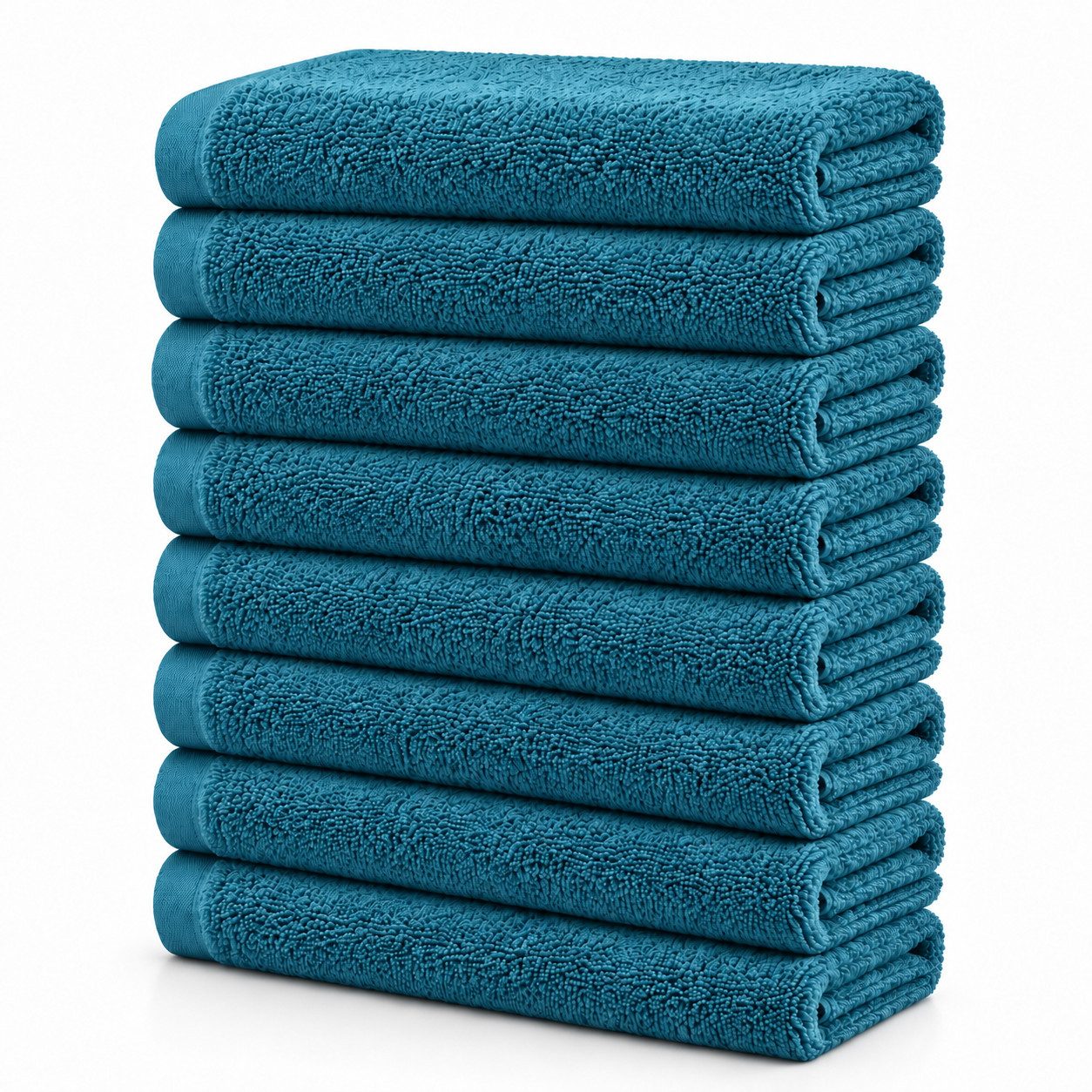 BARBONS Handtücher Set – 8-tlg Handtuch Set 50 x 100 cm für Badezimmer, Gäste & Alltag, (8-St), Walkfrottee, 100% Baumwolle, saugstark, weich
