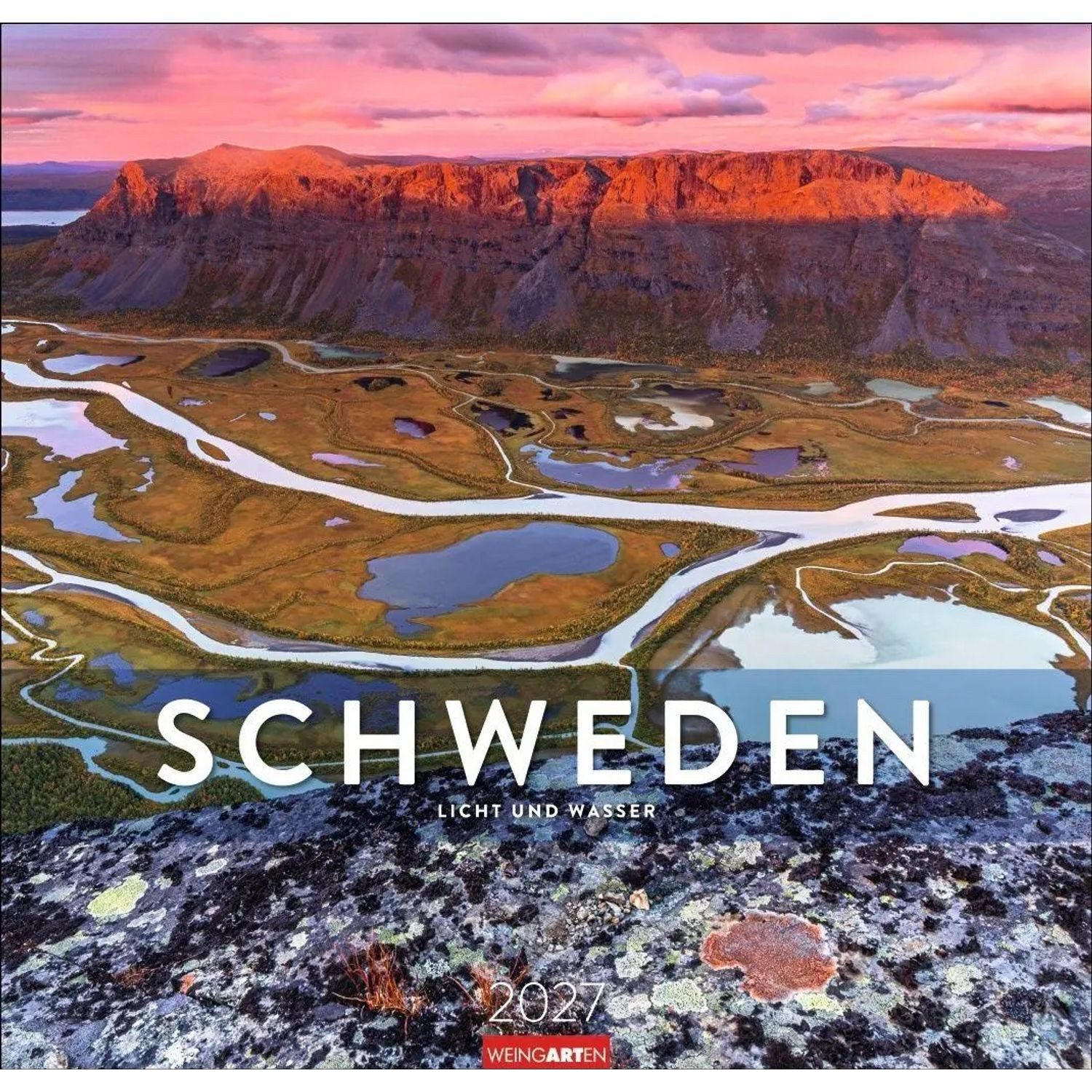 Wandkalender Schweden Kalender 2027 - Licht und Wasser