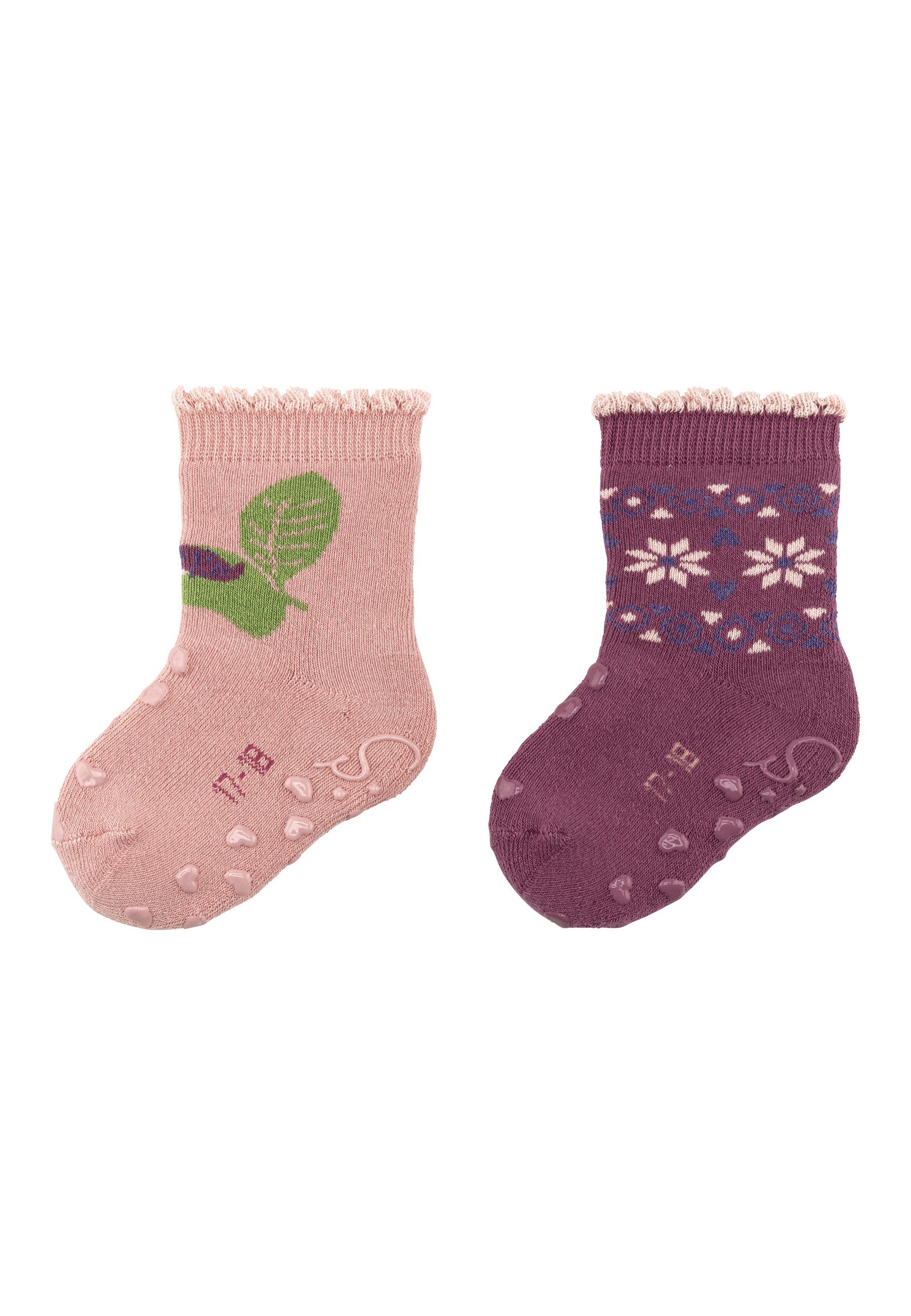 Basicsocken ABS Krabbelsocken Raupe