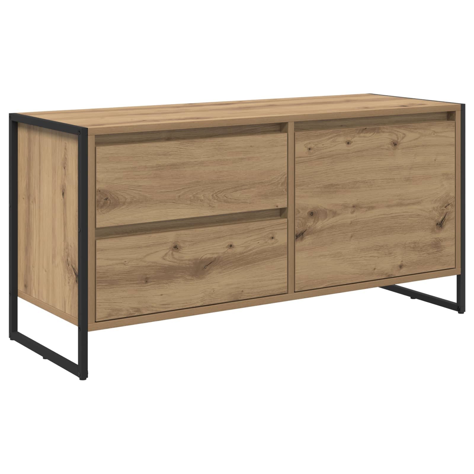 vidaXL TV-Schrank TV-Schränk 100 x 36 x 49.5 cm Kunsthandwerk Eiche Holzwerkstoff (1-St)