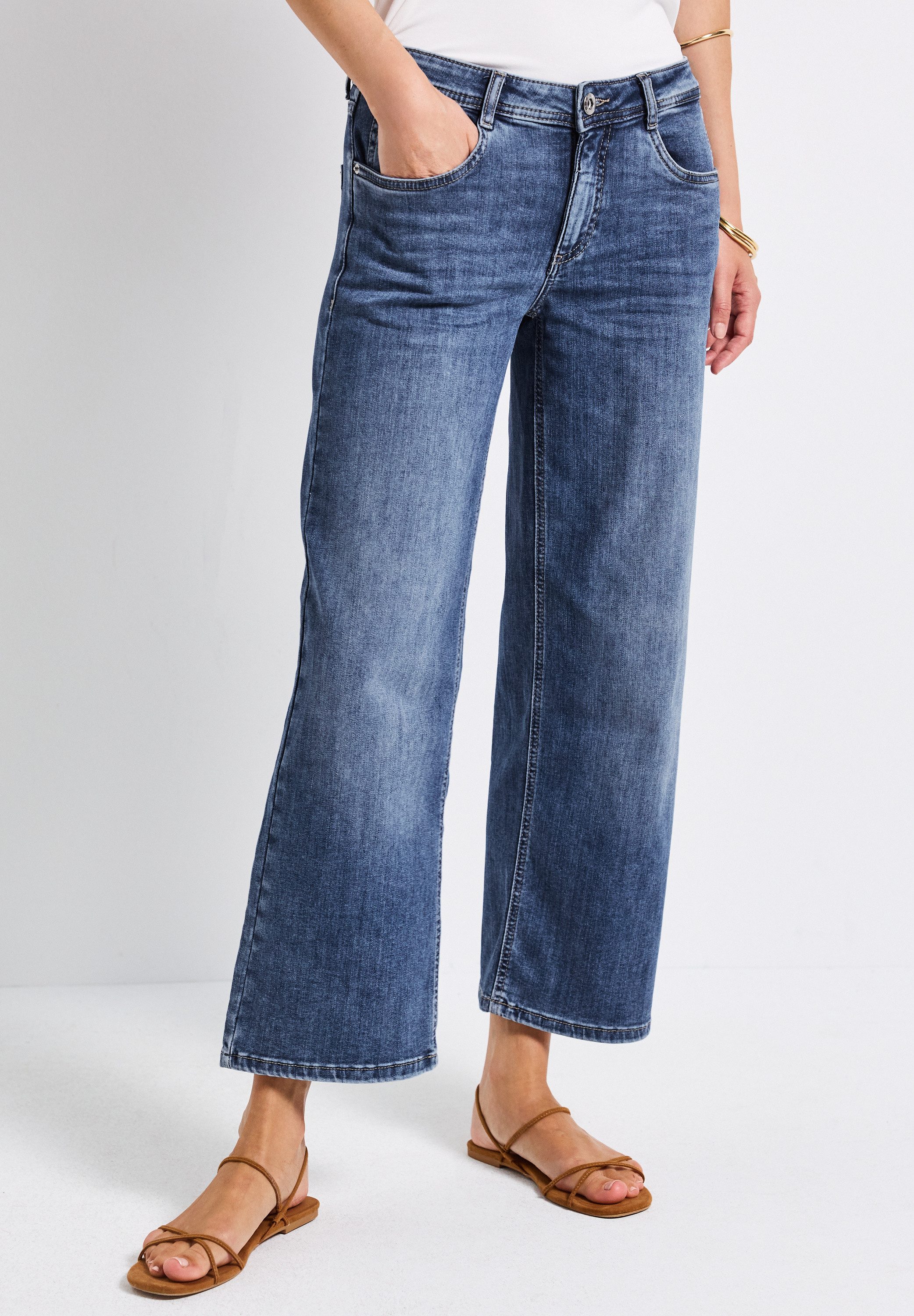 STREET ONE Weite Jeans im Five-Pocket günstig online kaufen