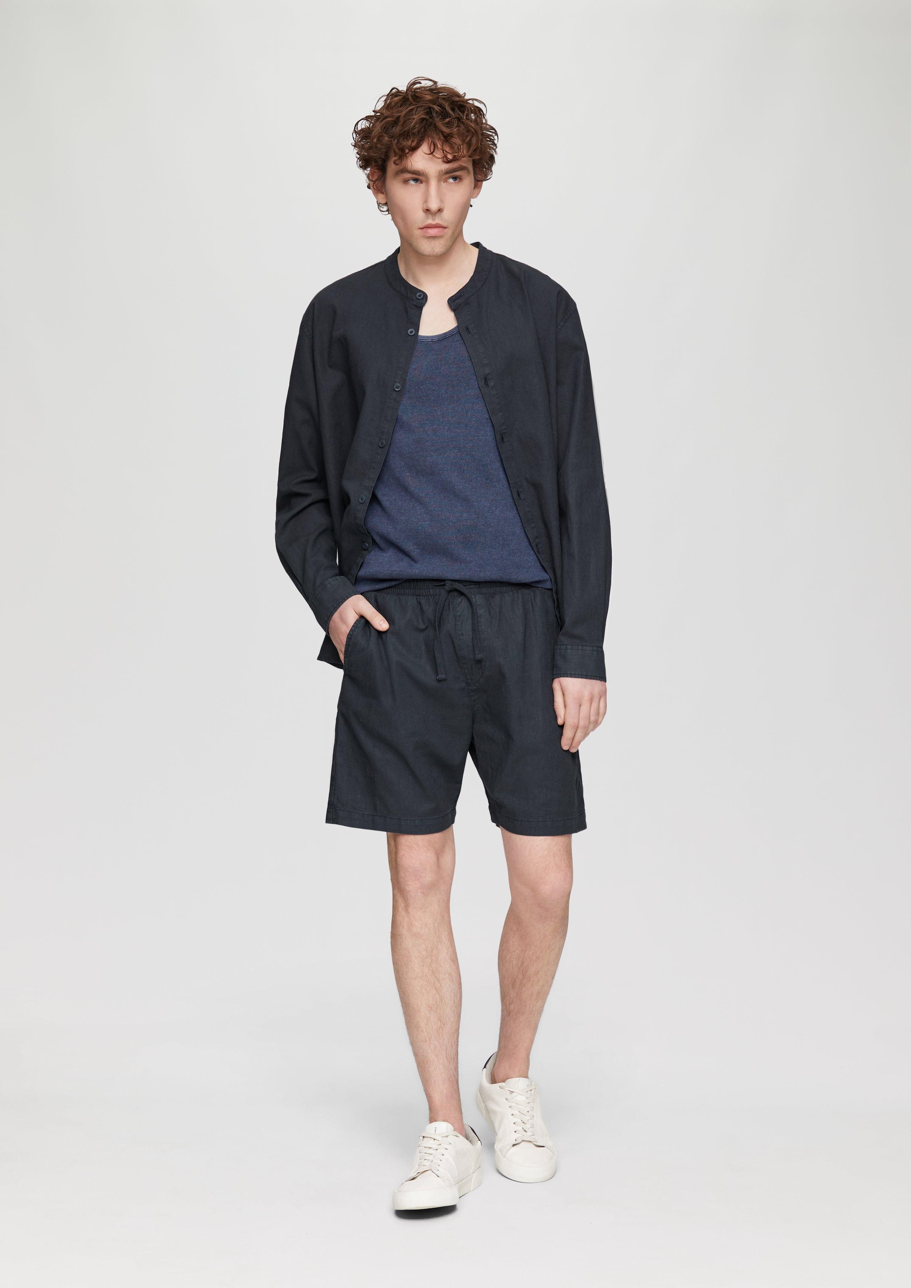 QS Cargoshorts Leinenmix-Shorts mit Elastikbund und günstig online kaufen