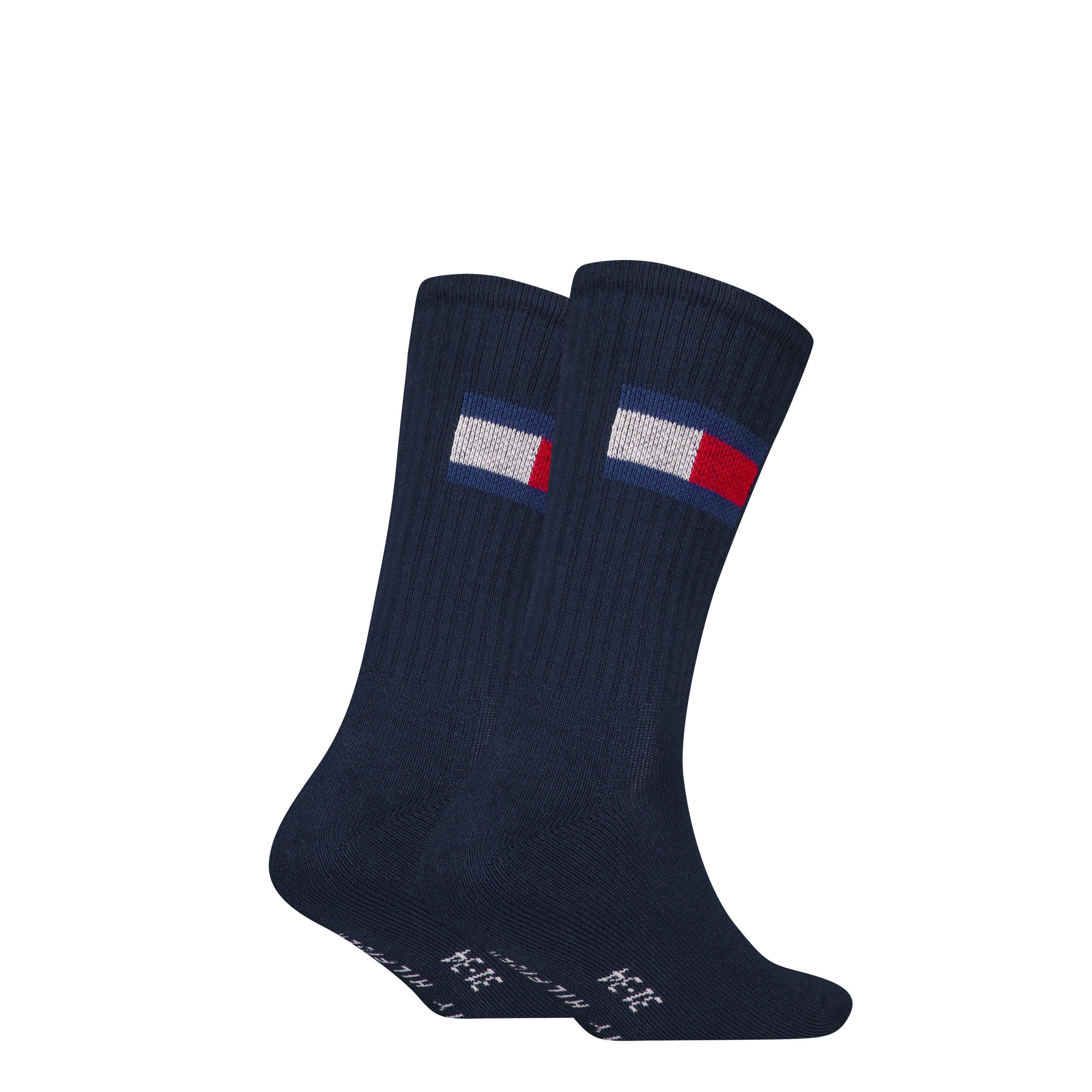 Tommy Hilfiger Socken TH KIDS SOCK FLAG (2 Paar) halbe Frotteesohle für zusätzlichen Komfort