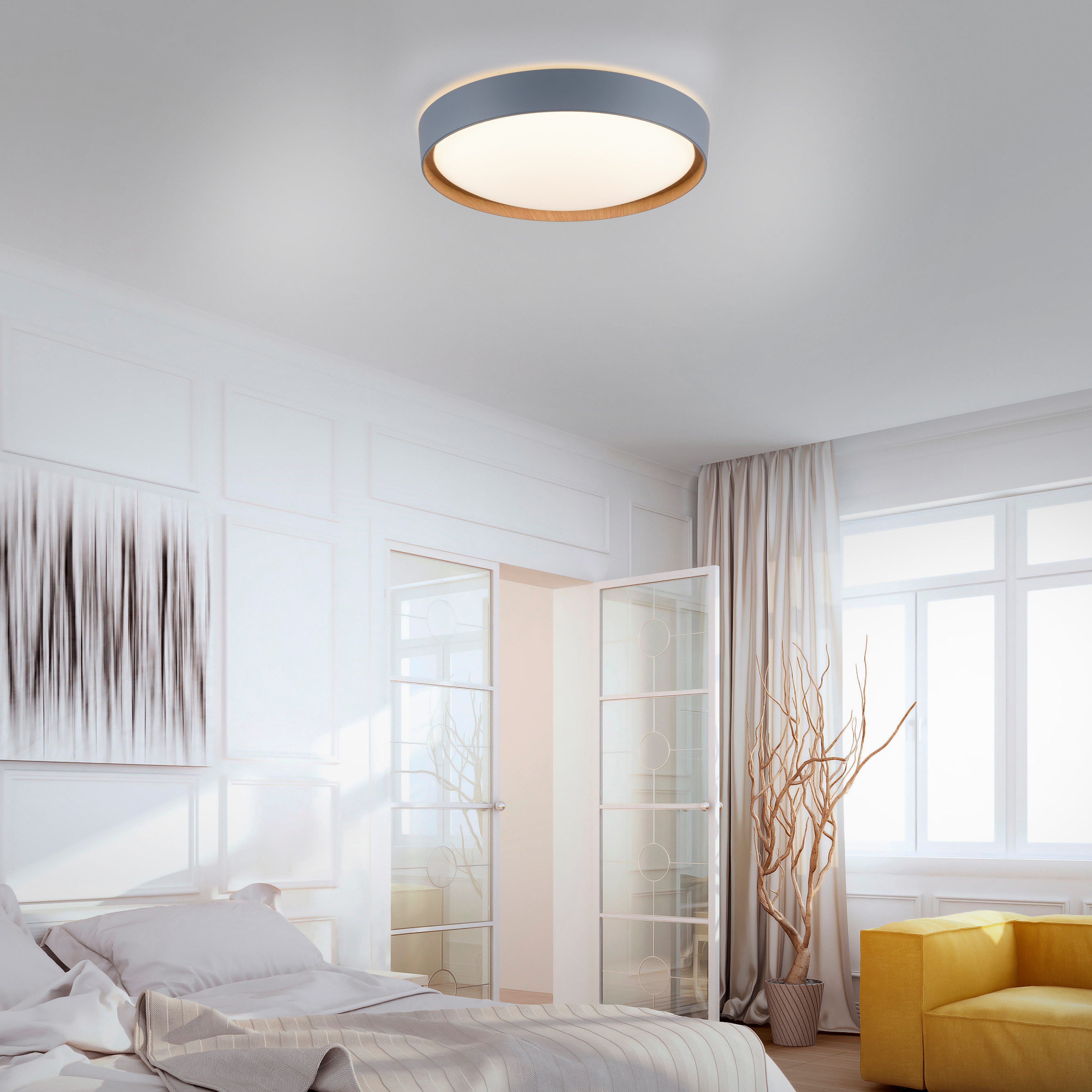 Neuhaus Q SMART HOME LIGHTS LED Deckenleuchte Q-EMILIA, Smart Home, LED fest integriert, warmweiß - kaltweiß