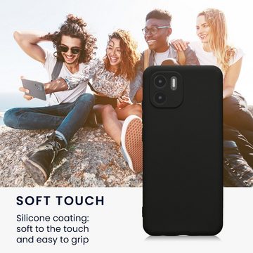 kwmobile Handyhülle Hülle für Xiaomi Redmi A1, Backcover Silikon - Soft Handyhülle - Handy Case in Schwarz matt