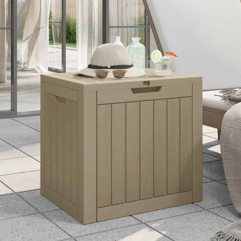 vidaXL Gartenbox Gartenbox Grau 55,5x43x53 cm Polypropylen