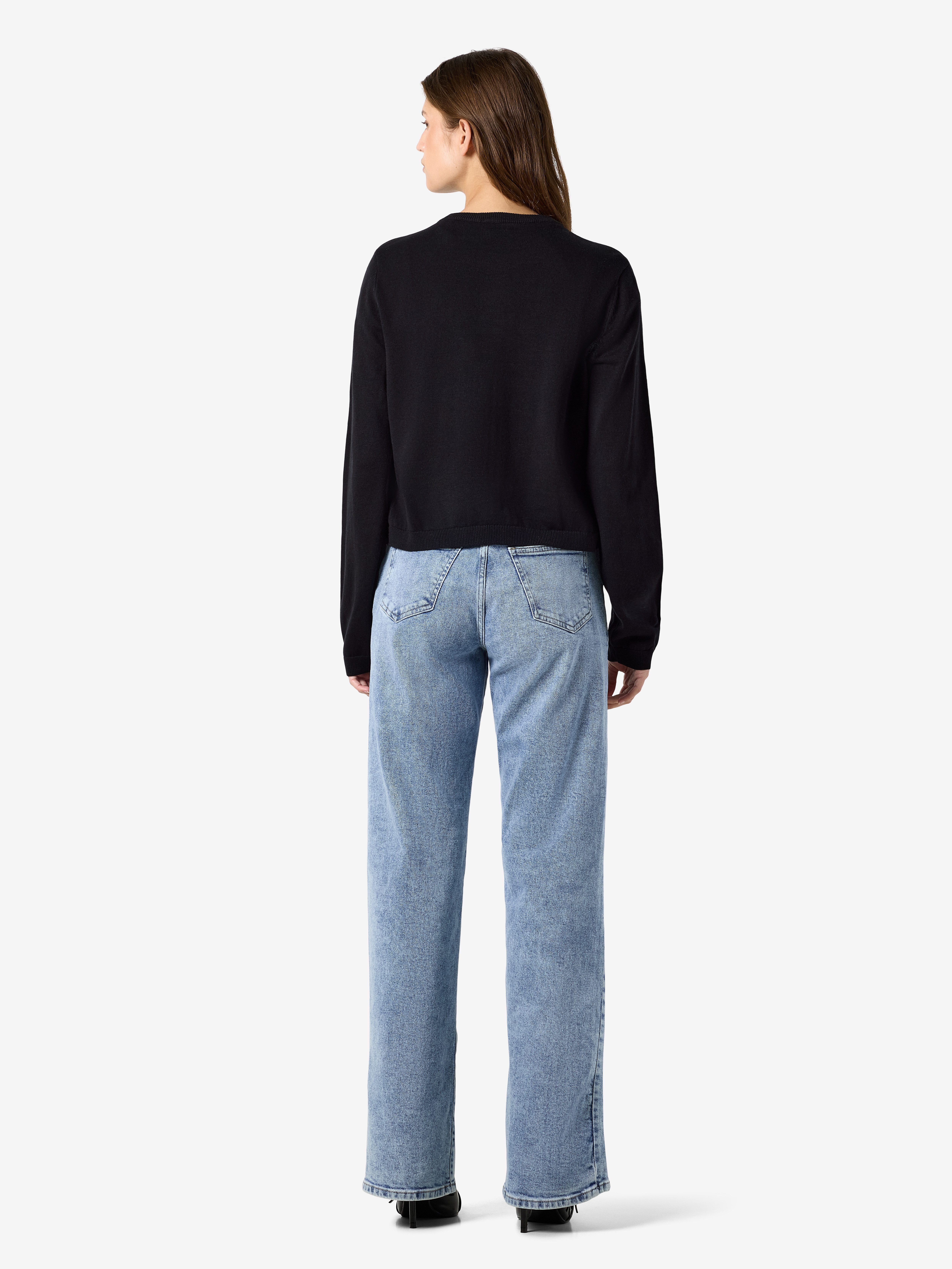 Noisy may Strickjacke NMMAYSA L/S O-NECK KNIT CARDIGAN NOOS Baumwollmischung, regular fit