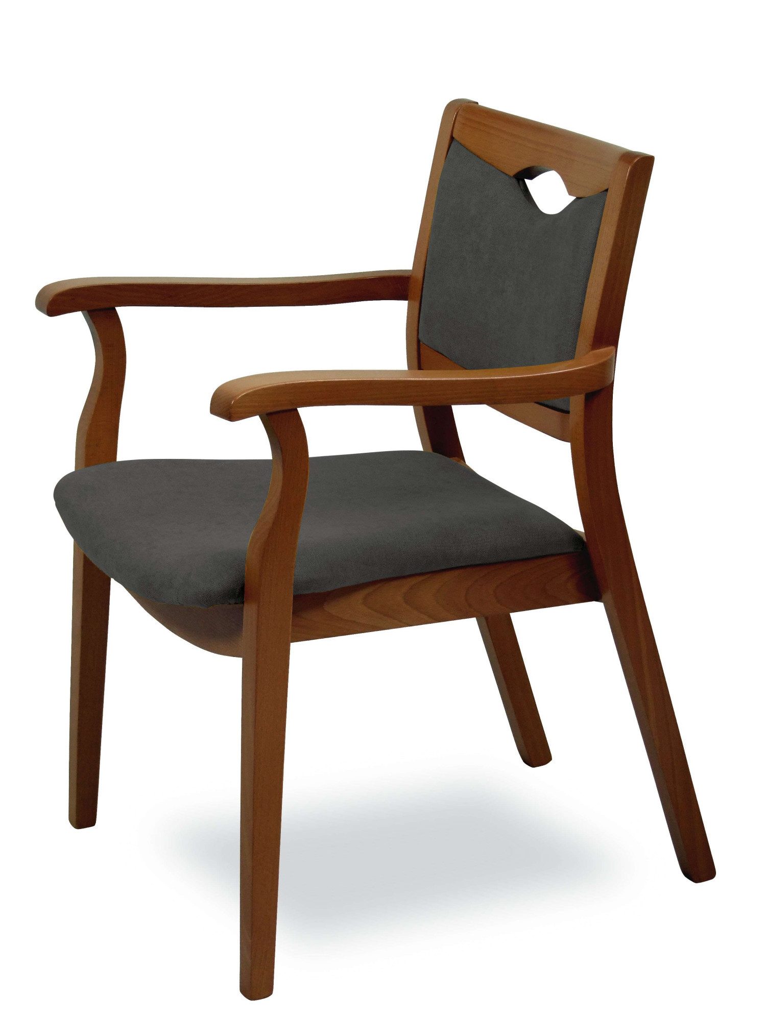 Home affaire Armlehnstuhl London, Stuhl, Komfortsessel, 3 Gestellfarben, Made in Italy (1 St), Extra-komfortabel, ergonomisch, fleckenabweisendes Gewebe, Massivholz