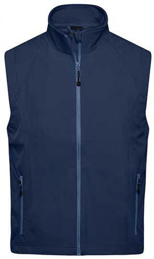 James & Nicholson Funktionsweste Herren Softshell Vest / Atmungsaktiv (2.000g/m²/24h)