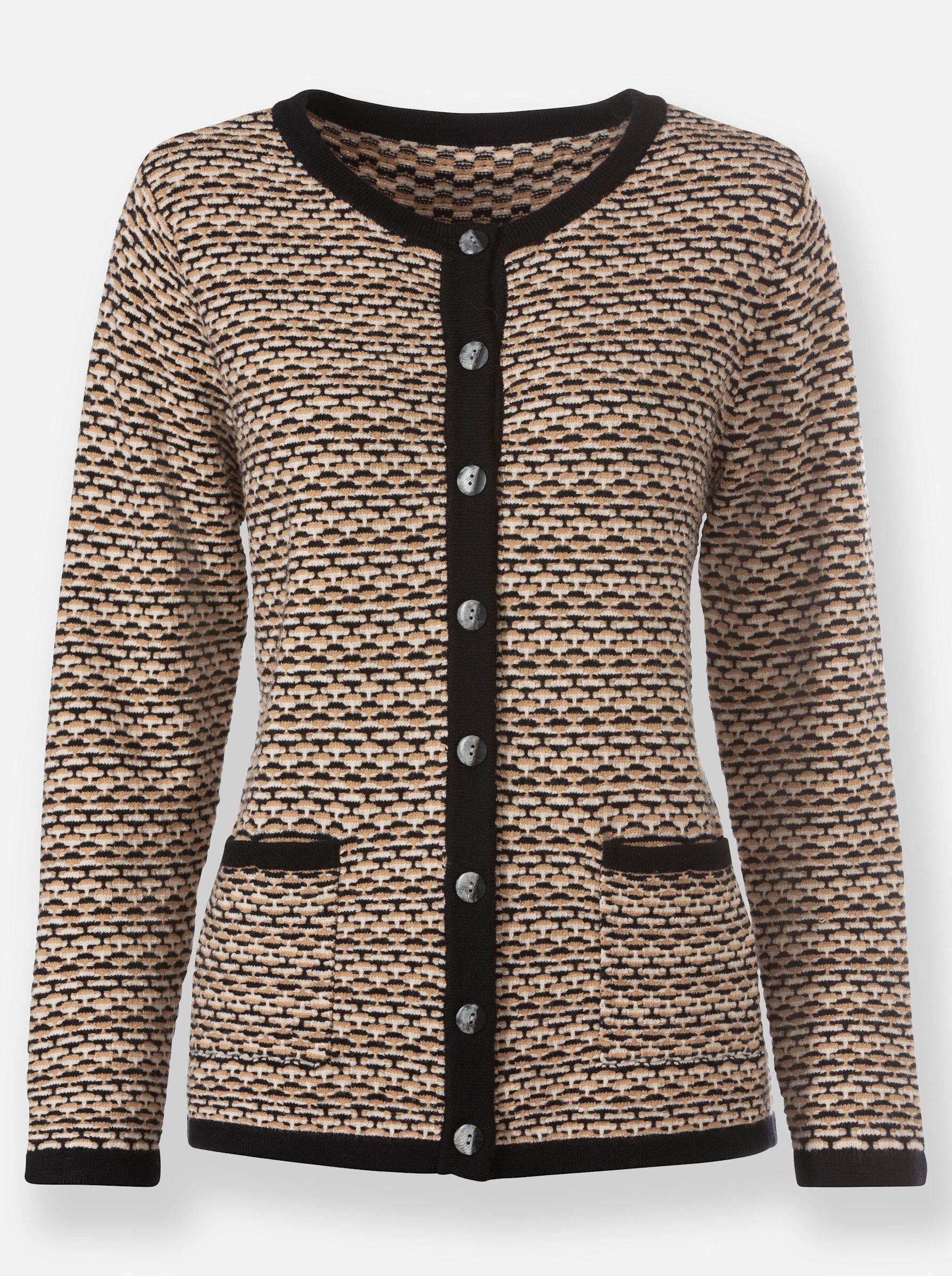 Strickjacke Strickjacke Langarm Struktur