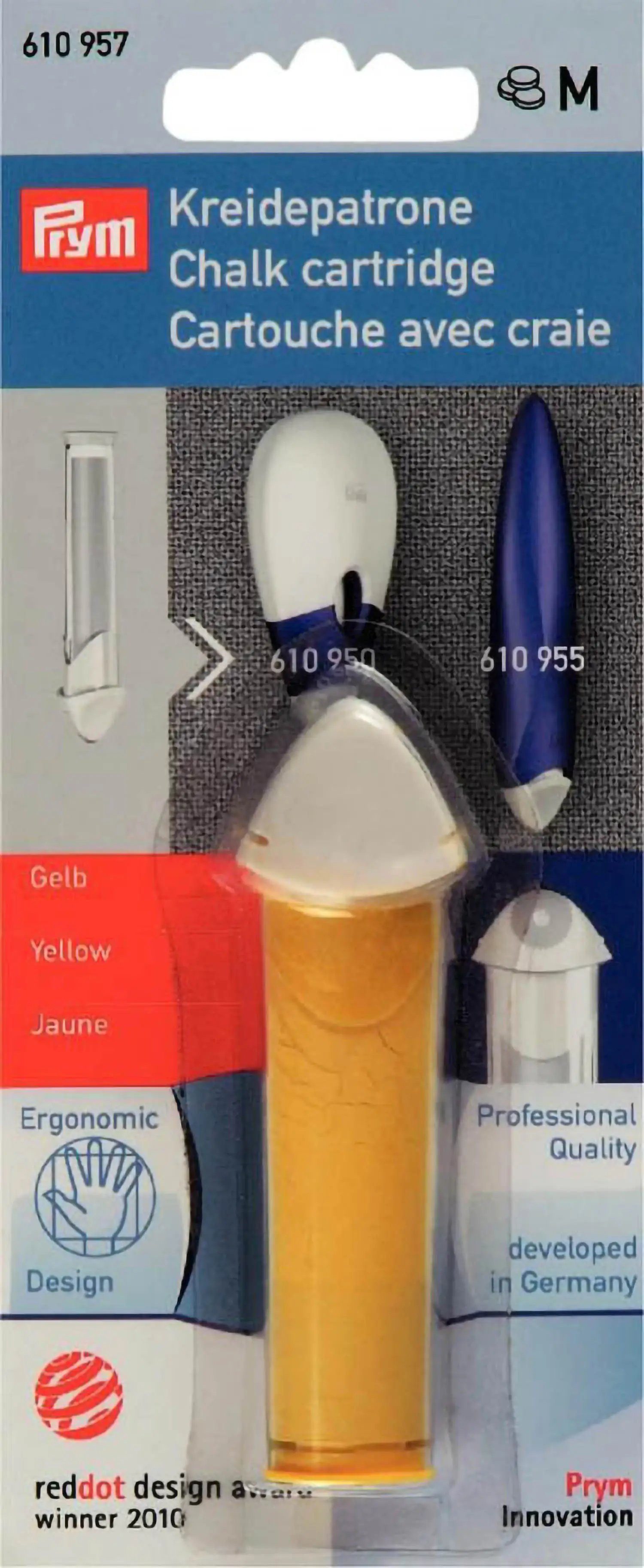 Stofferia Stoff Kreidepatrone gelb ergonomic gelb, Meterware