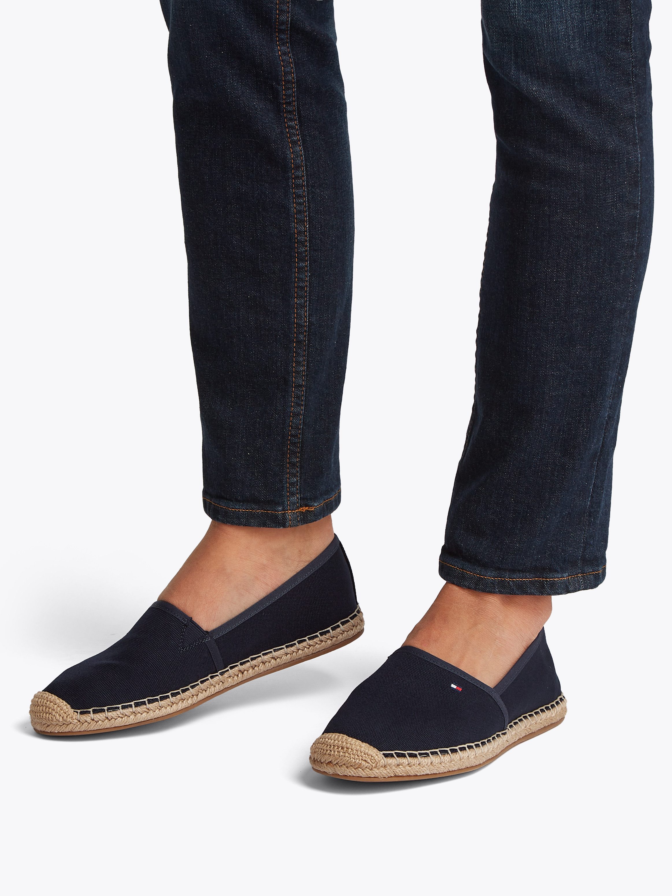 Tommy Hilfiger FLAG CANVAS ESPADRILLE Espadrille, Slipper, Flats, Bequemsch günstig online kaufen