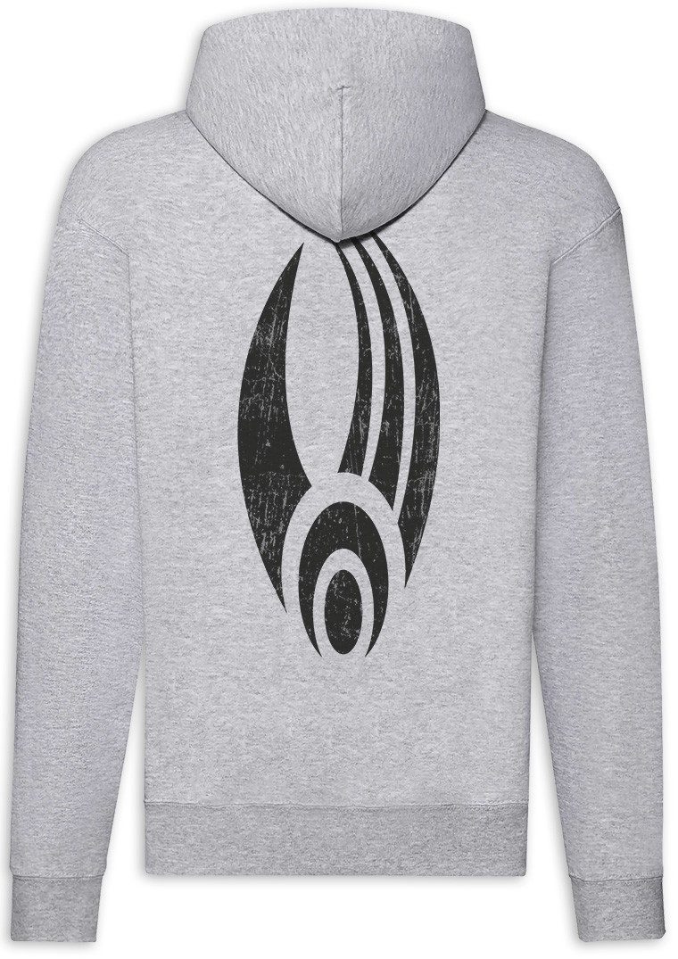 Urban Backwoods Sweatjacke B Collective Zipper Hoodie Star Sci-Fi Borg Symbol TNG Trek Logo Sign (1-tlg) Zeichen Symbol Kollektiv Picard