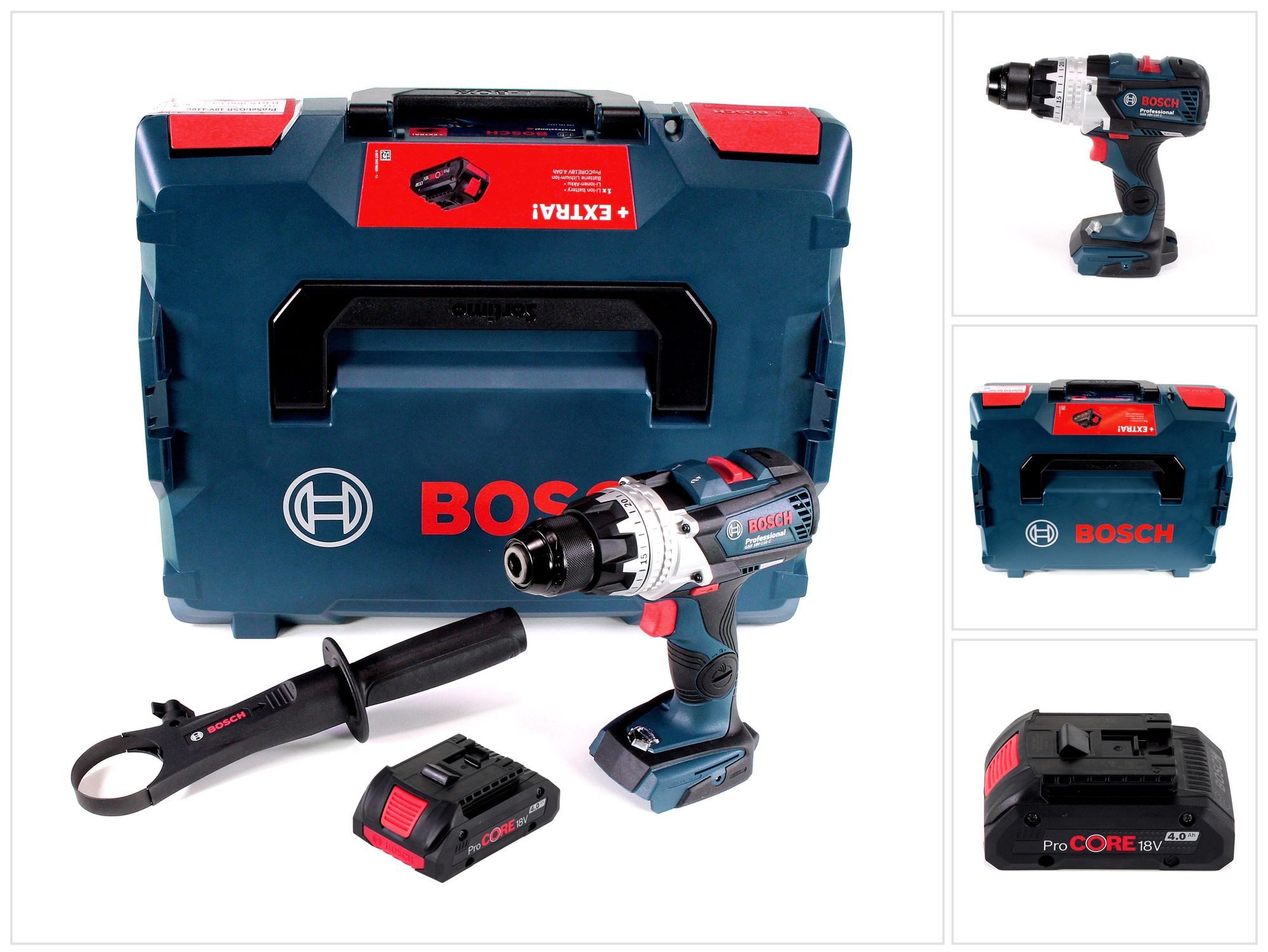 Bosch Professional Akku-Schrauber GSR 18V-110 C Akku Bohrschrauber 18V 110Nm Brushless + 1x ProCore