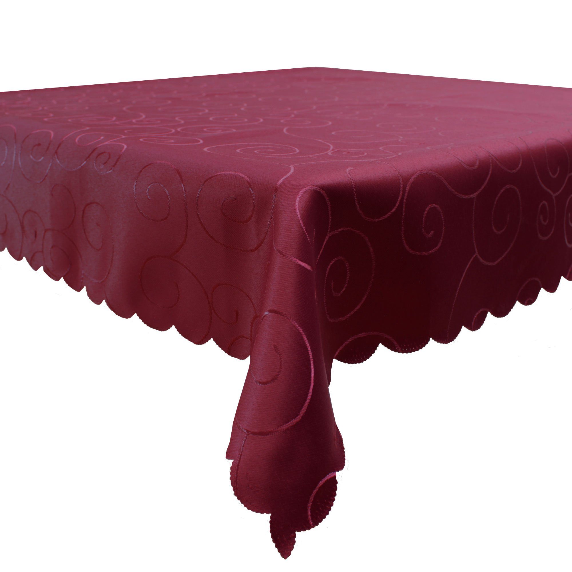 Haus und Deko Tischdecke Tischdecke Damast Ornamente eckig Circle Struktur günstig online kaufen
