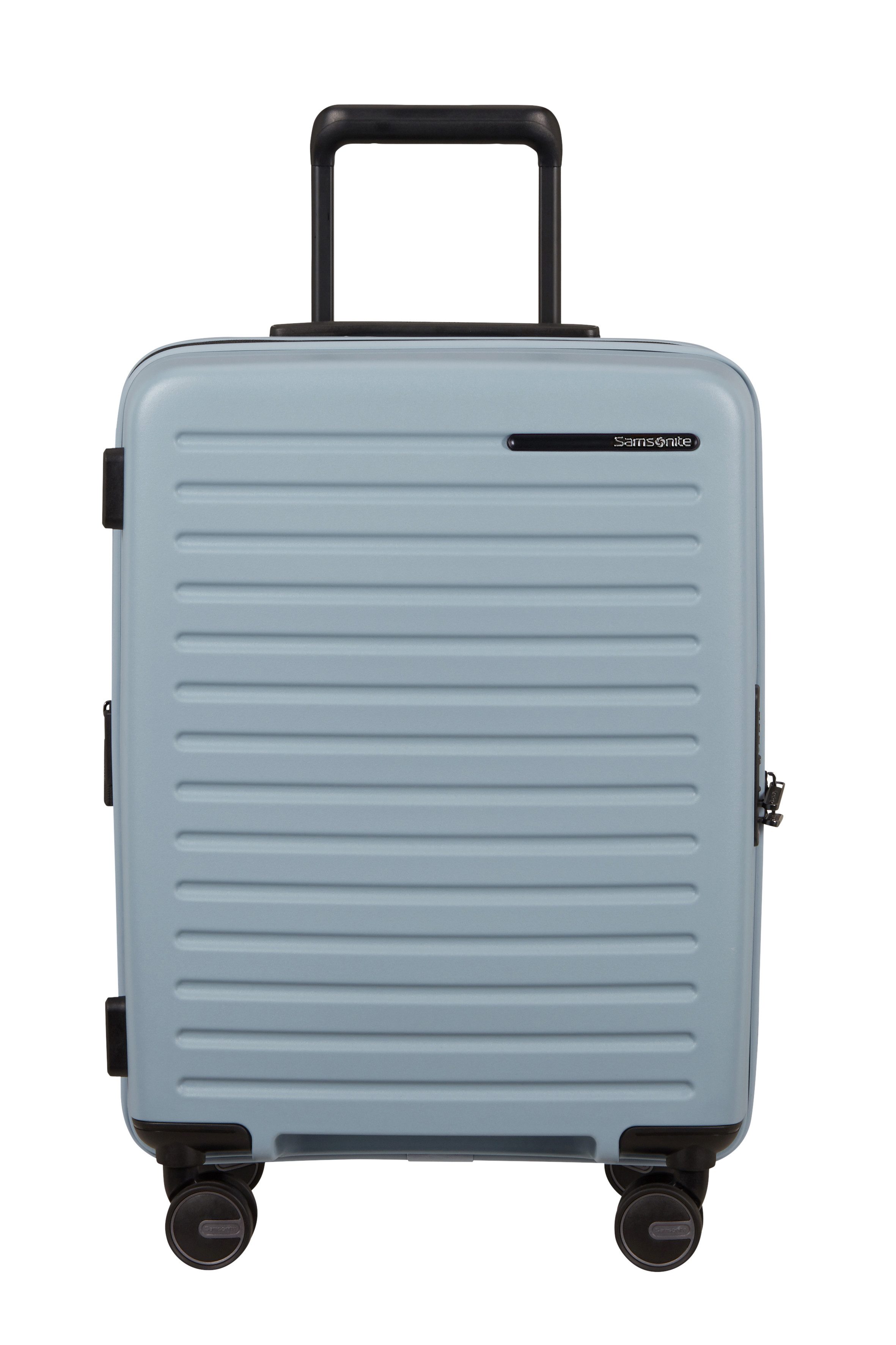 Samsonite Hartschalen-Trolley RESTACKD, 4 Rollen, Unisex Koffer, mit fester Trennwand und verstellbaren Packgurten