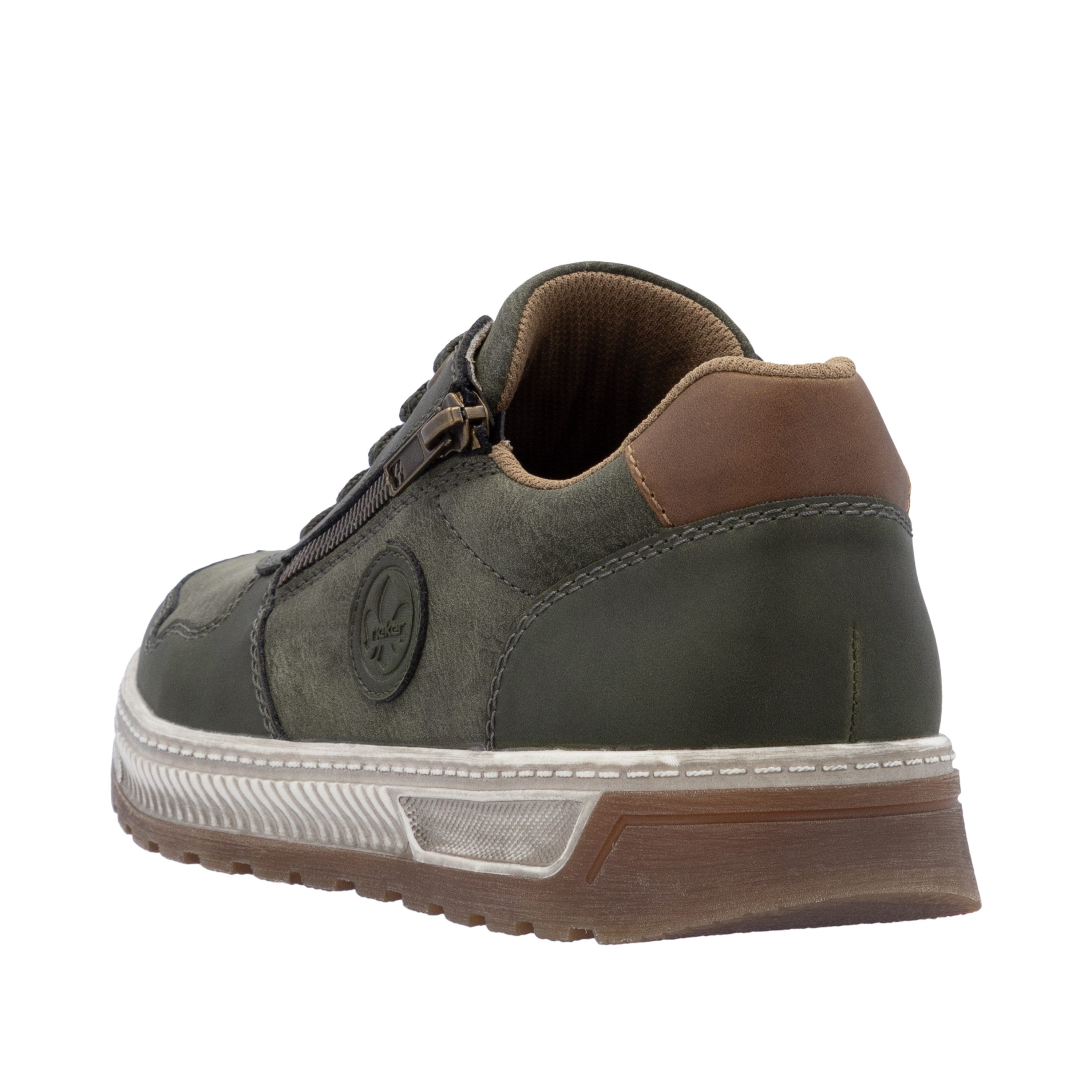 Rieker Sneaker Freizeitschuh, Halbschuh, Schnürschuh mit Kontrastbesatz günstig online kaufen