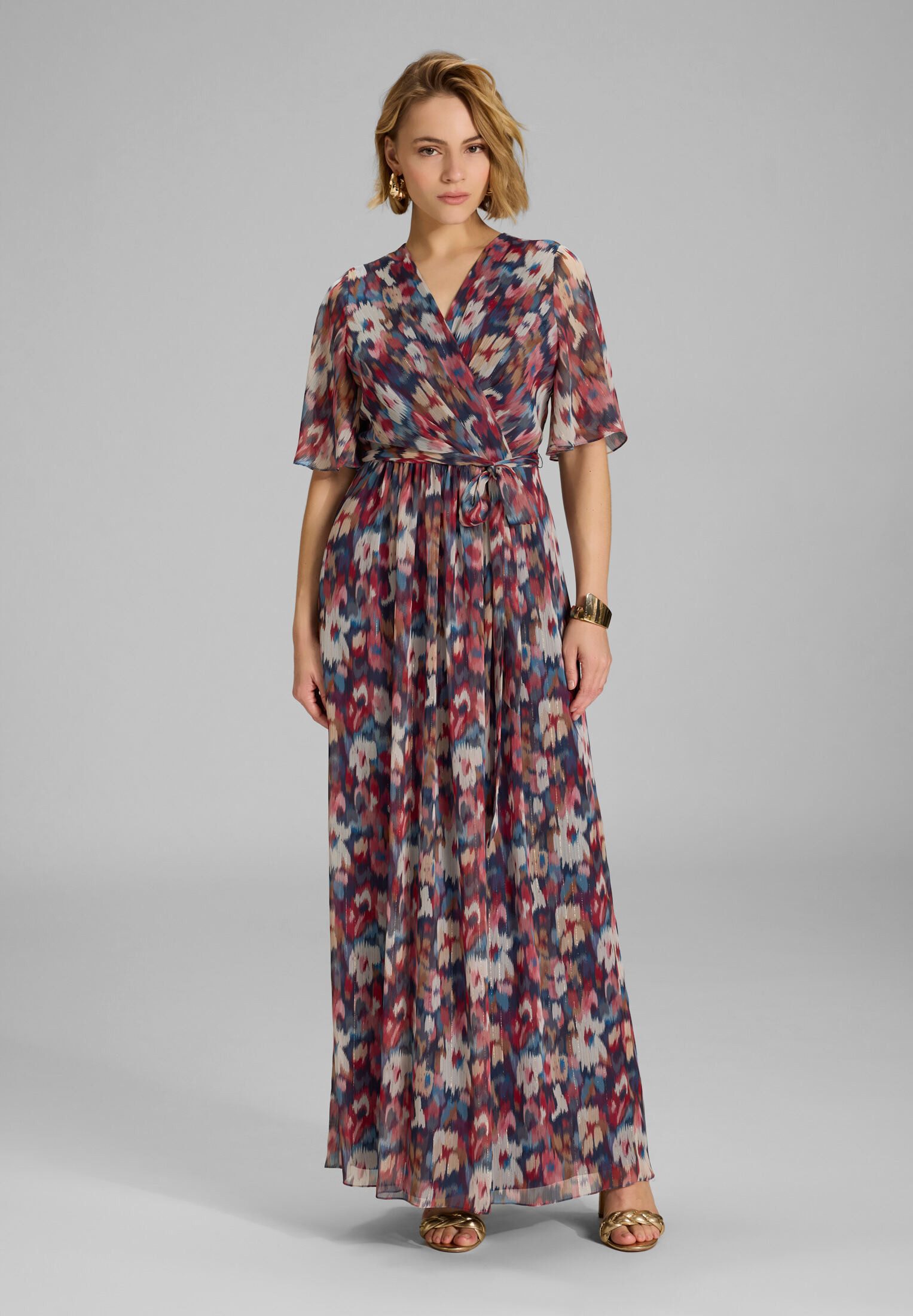 SWING Abendkleid Taillierter Schnitt mit fließendem Rockteil