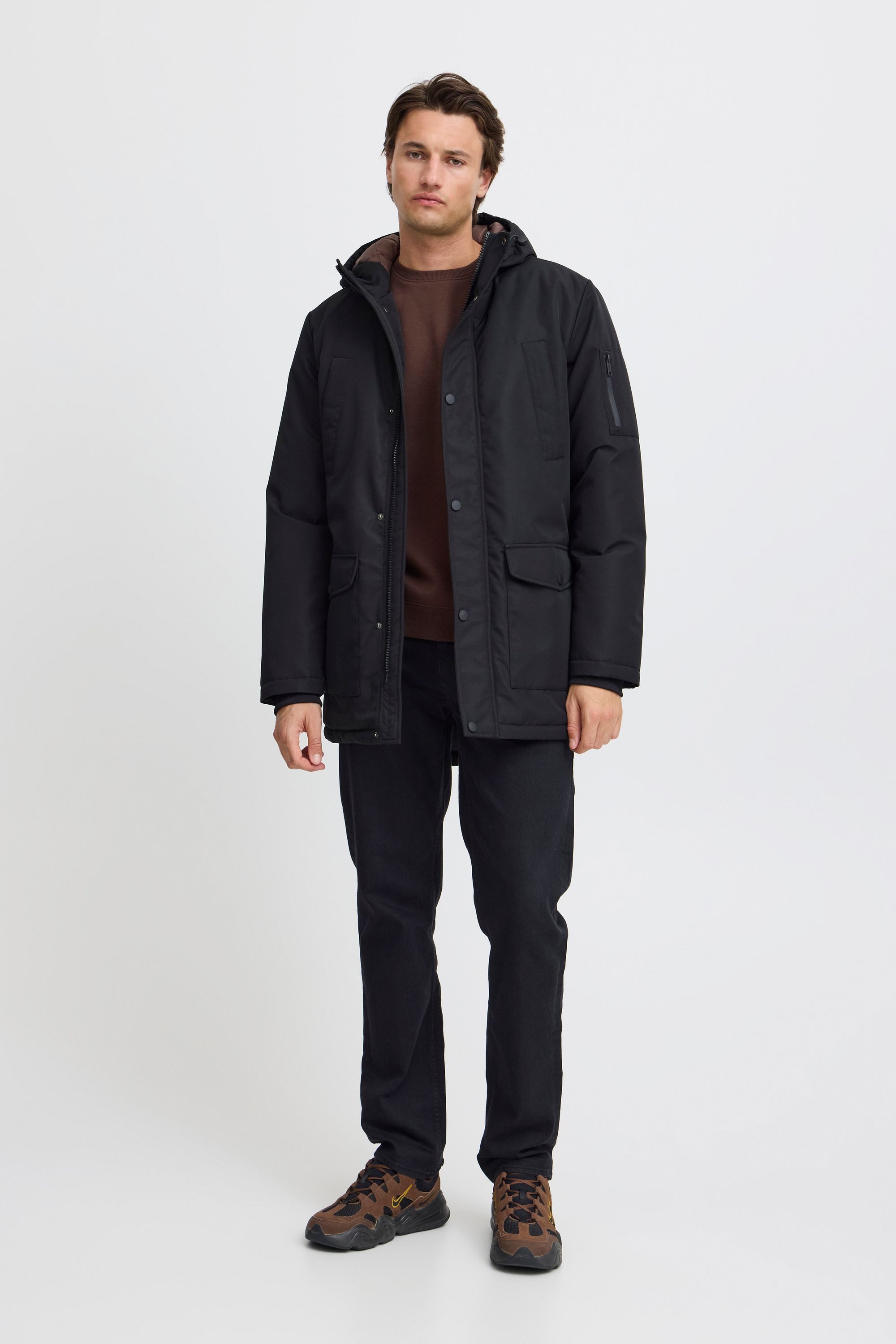 Blend Dufflecoat BHOuterwear Wärmender Steppmantel mit Kapuze
