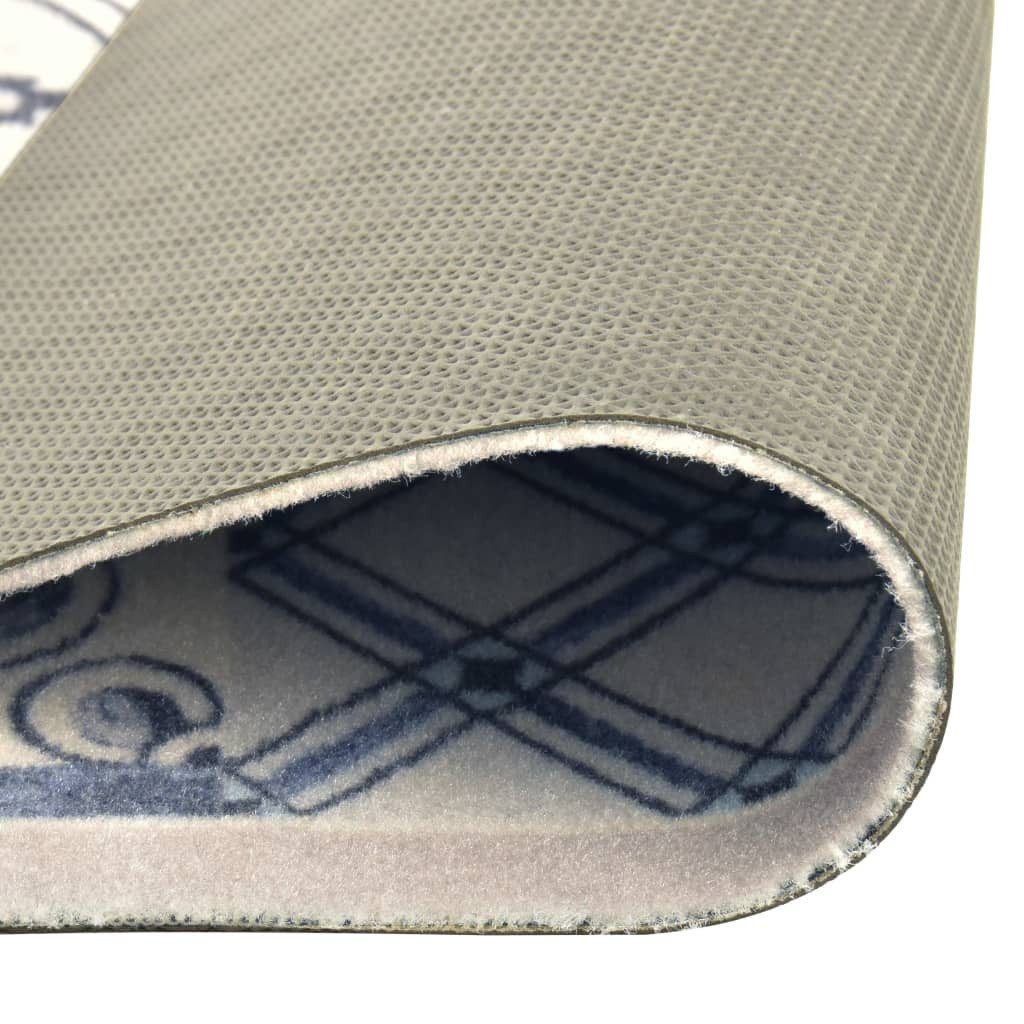 vidaXL Fußmatte 45 x 150 cm Türmatte Fußmatte Küchenbodenmatte Waschbar Mosaik 45x150, Rechteck, Höhe: 0 mm