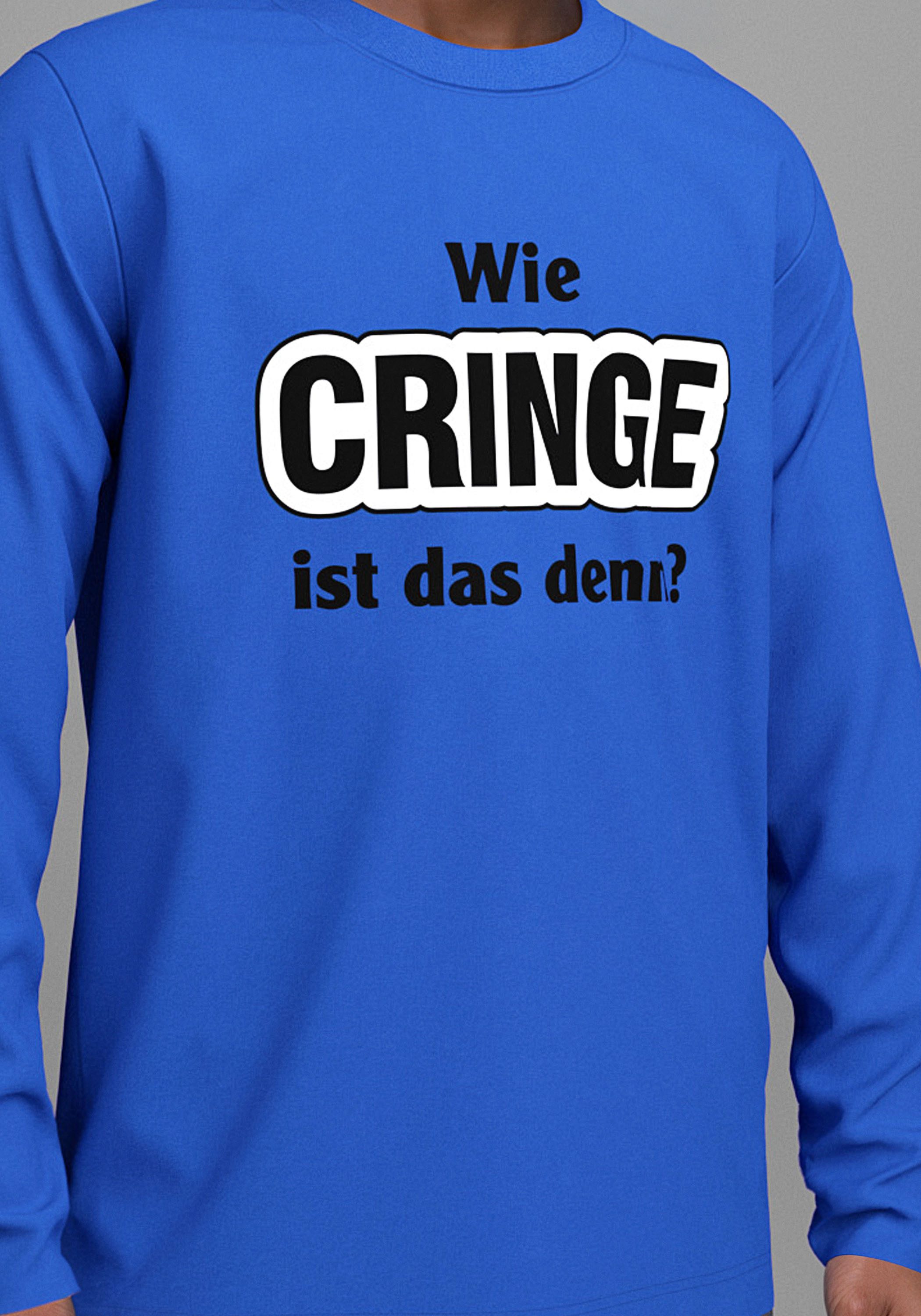 KIDSWORLD Langarmshirt Spruch: Wie CRINGE ist das denn? Sprücheshirt, immer einen lässigen Spruch – Bild 5 von 5
