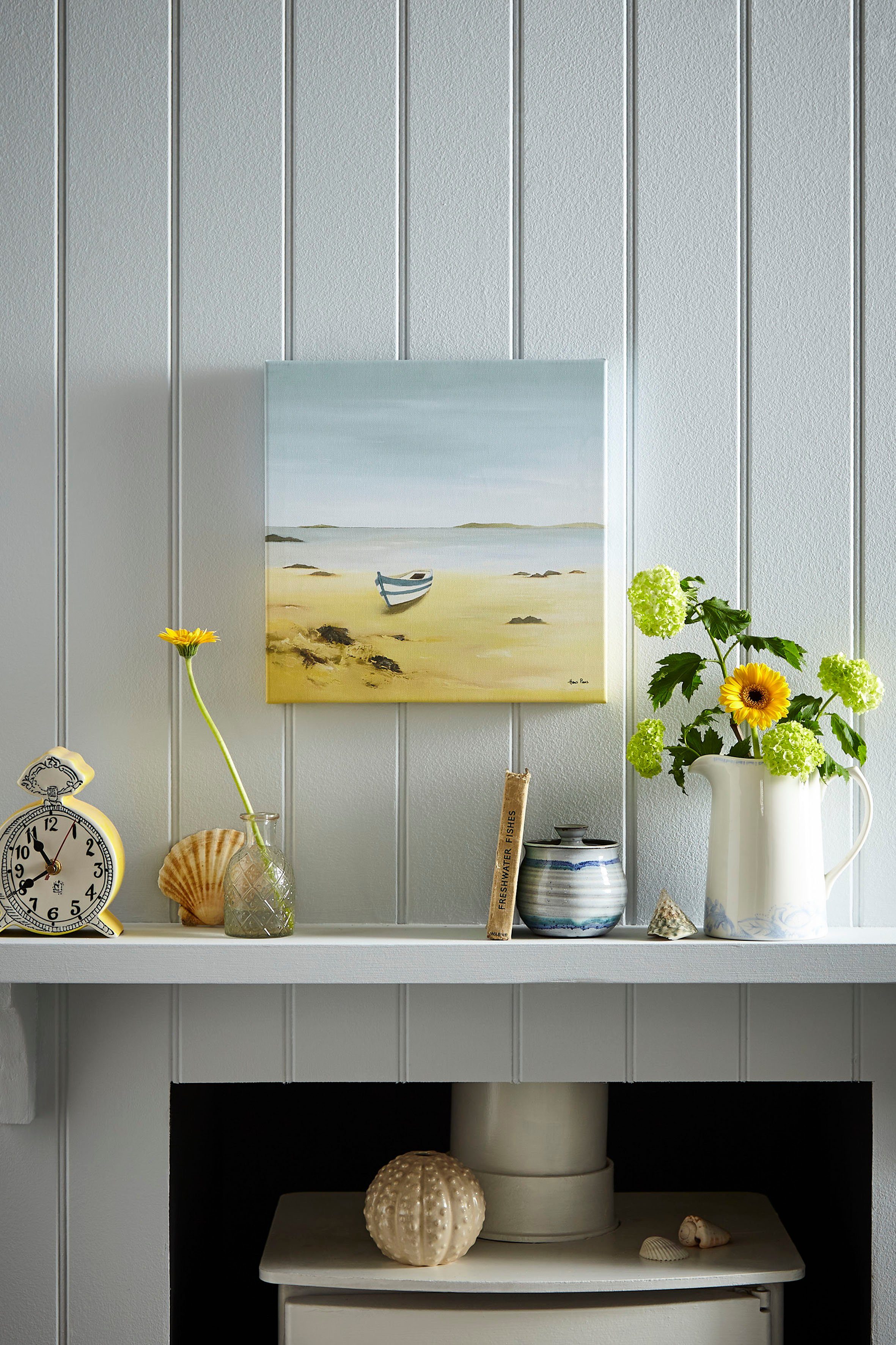 LAURA ASHLEY Leinwandbild Cromer, Romantisch (1 St), Leinwandbild Cromer 30x30 cm