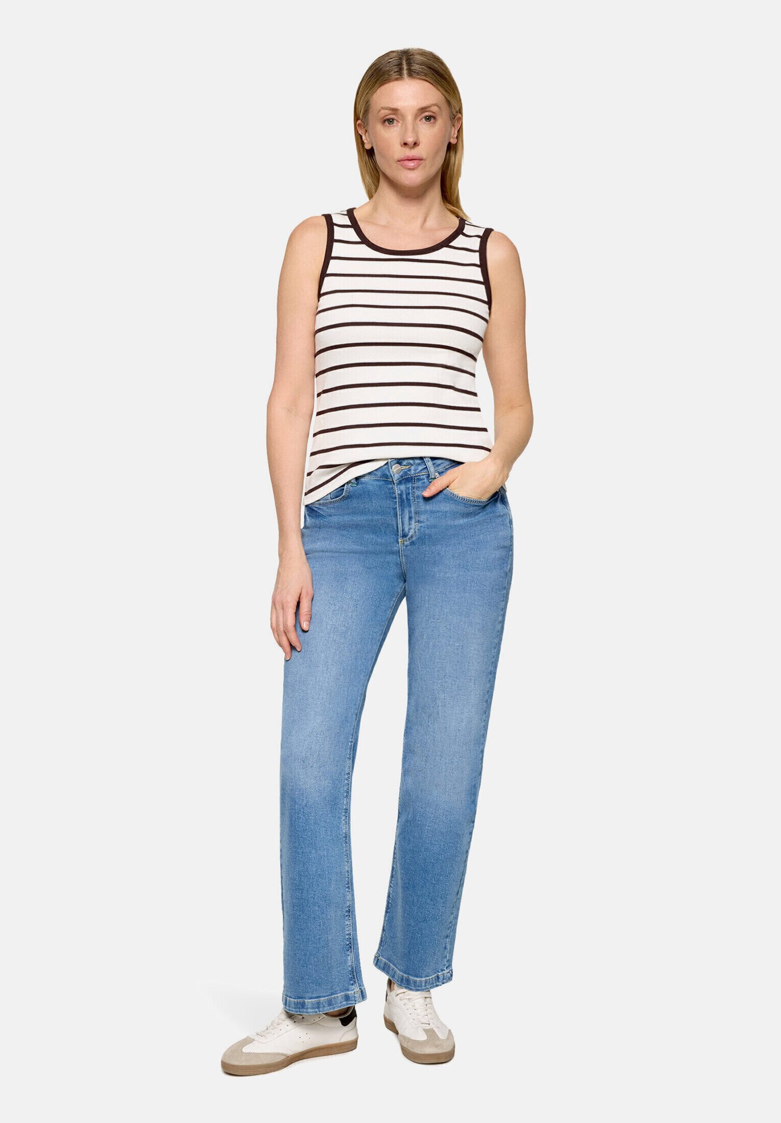 Cartoon T-Shirt Damen mit Rundhalsausschnitt (1-tlg)